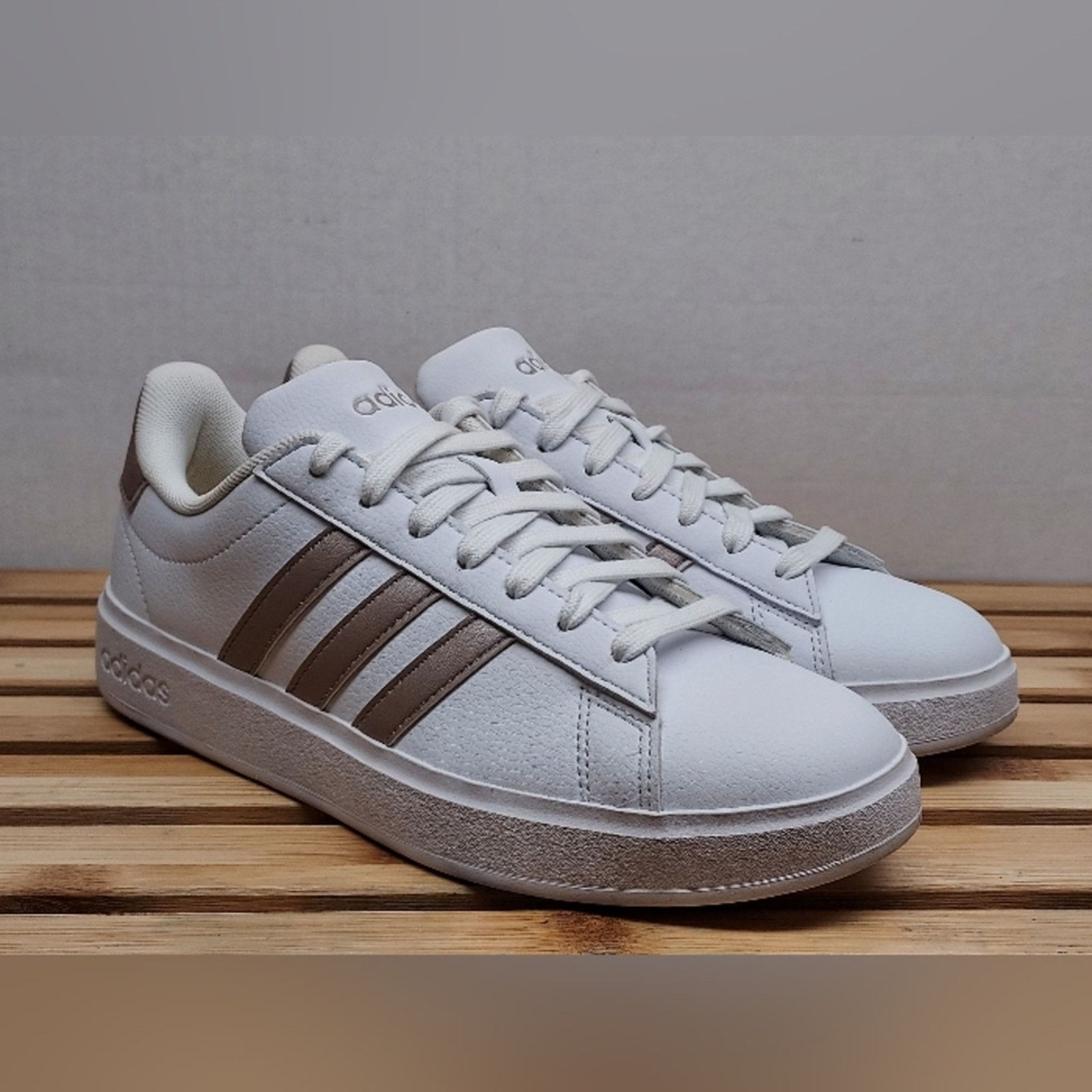 Adidas Adidas Womens White Grand Court Cloudfoam Sneakers Size 6.5 Size US 6.5 / IT 36.5 - 2 Thumbnail