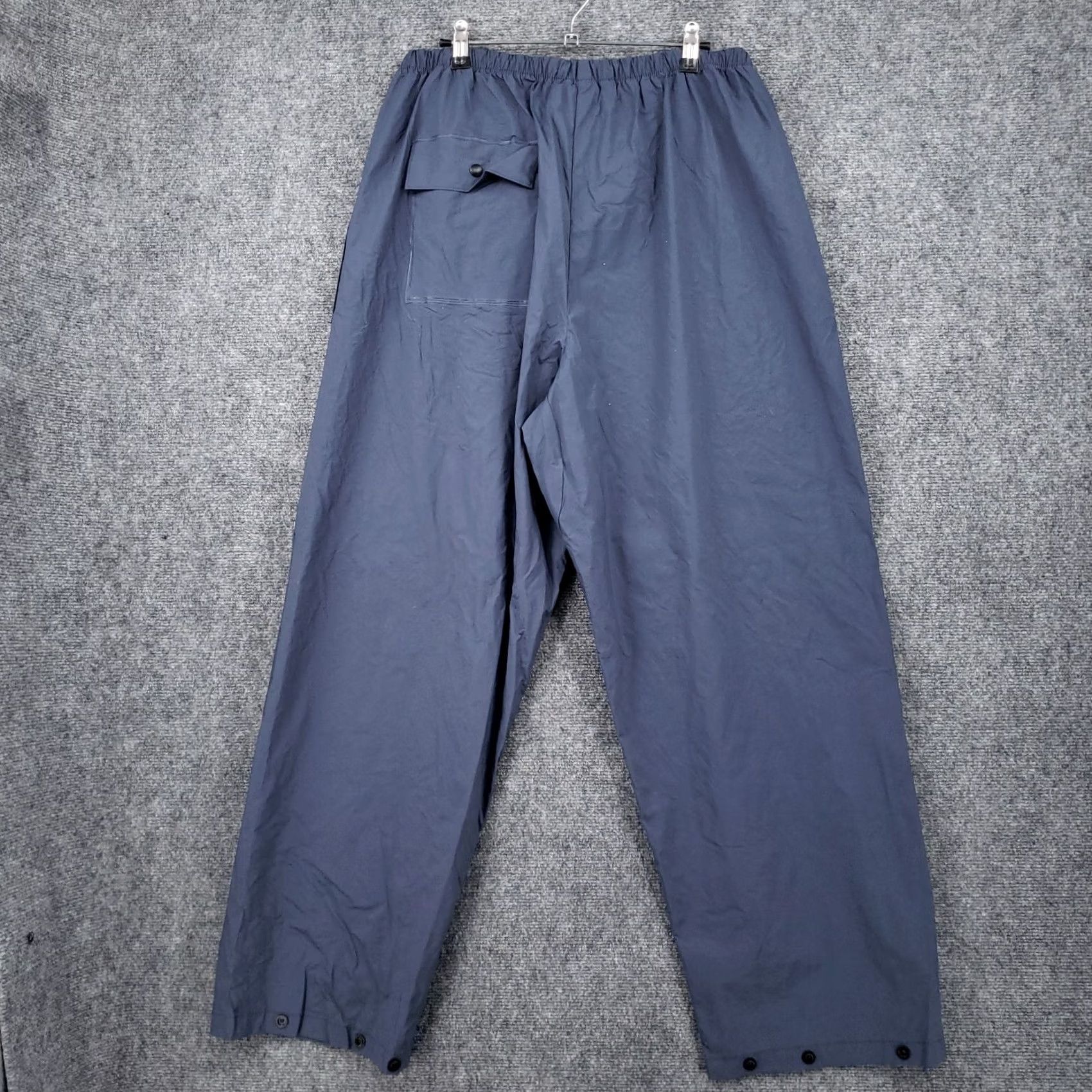 Vintage Cabelas Outdoor Gear Pants Men Large Blue Waterproof Drawstring Hiking Size US 32 / EU 48 - 2 Thumbnail