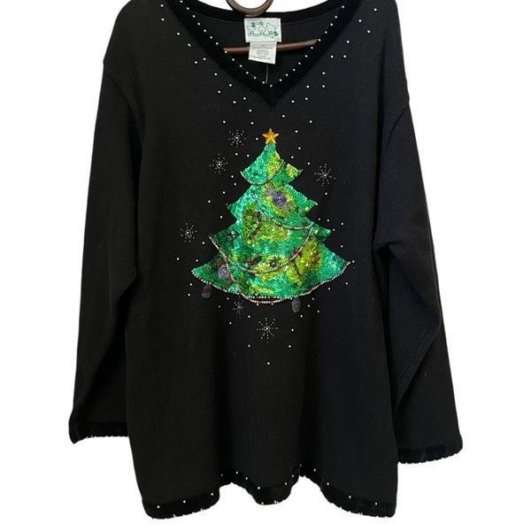 Vintage Vintage Quacker Factory cotton blend embellished Christmas s Size XXL / US 16-18 / IT 52-54 - 3 Thumbnail