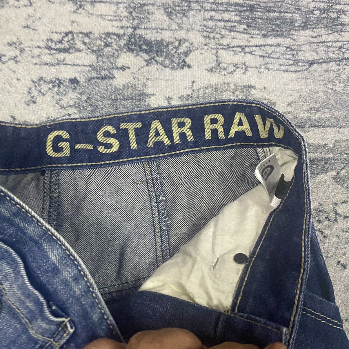 G-Star × If Six Was Nine × Japanese Brand Vintage Y2K GStar Raw 96 Buckle Back Curve Leg Denim Jeans Size US 30 / EU 46 - 6 Thumbnail