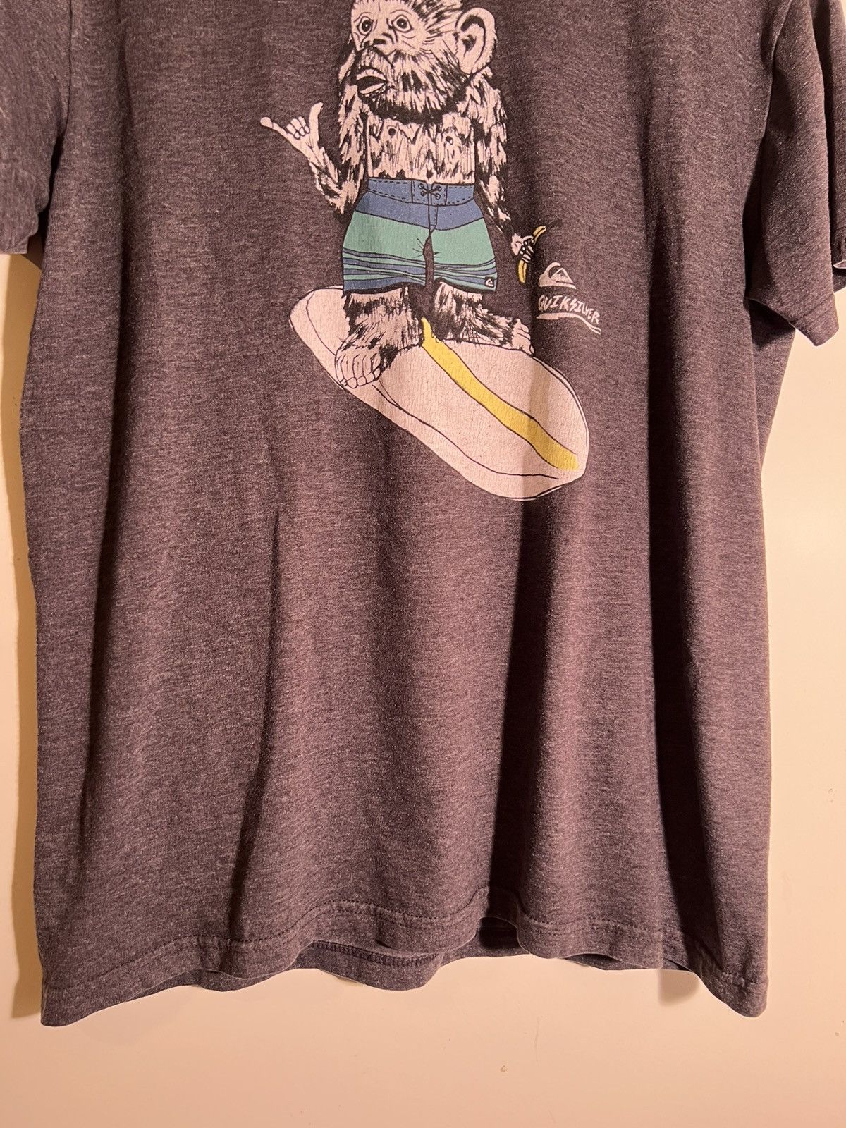 Vintage Y2K 2000’s VTG Vintage Quiksilver Surfing Monkey Retro Shirt Size US L / EU 52-54 / 3 - 4 Thumbnail