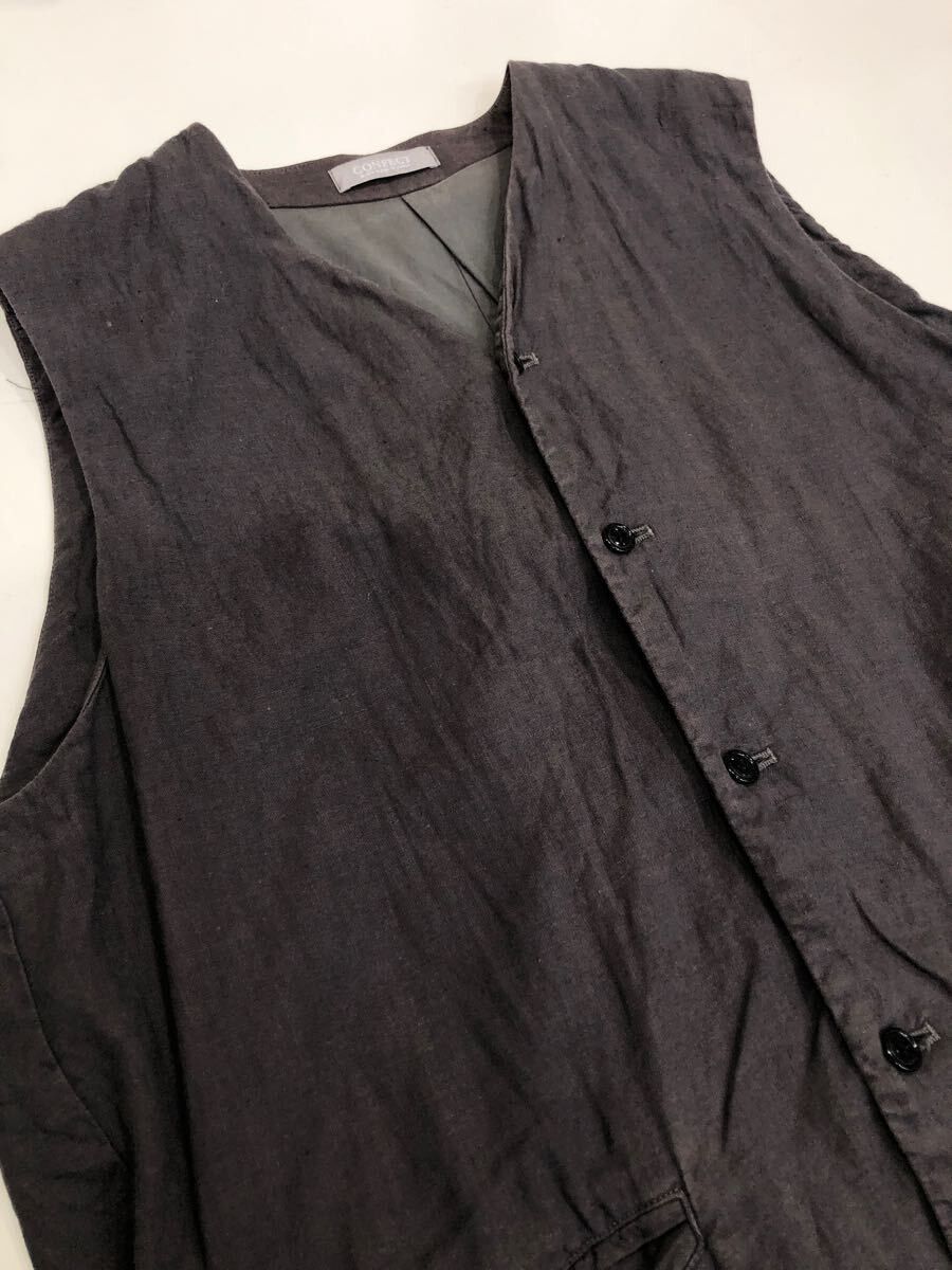 CONFECT Confect Poplin Linen Vest Size US L / EU 52-54 / 3 - 1 Thumbnail