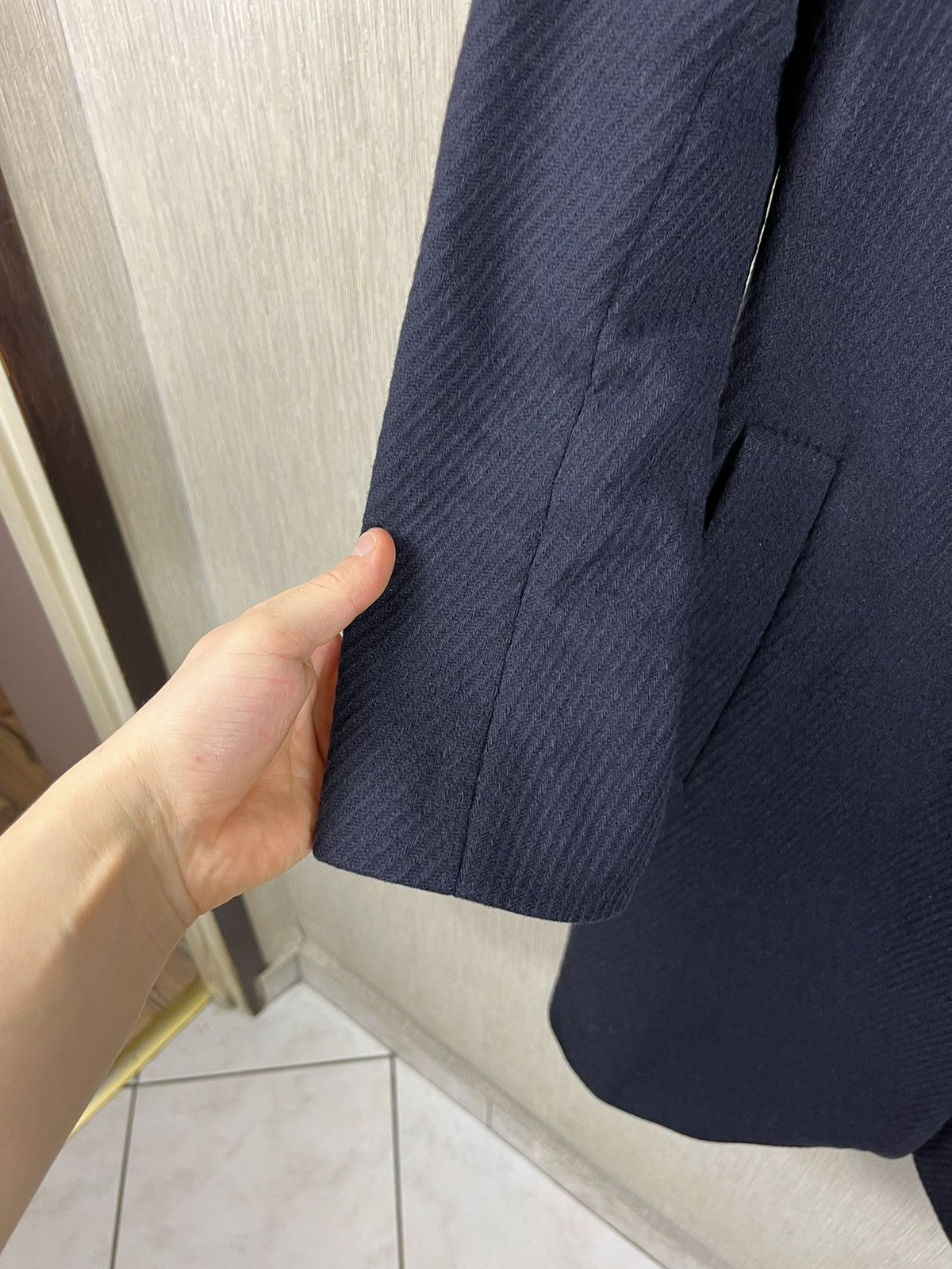 Designer × Filippa K Filippa K AW16 Iza wool belt coat navy designer Size M / US 6-8 / IT 42-44 - 12 Thumbnail