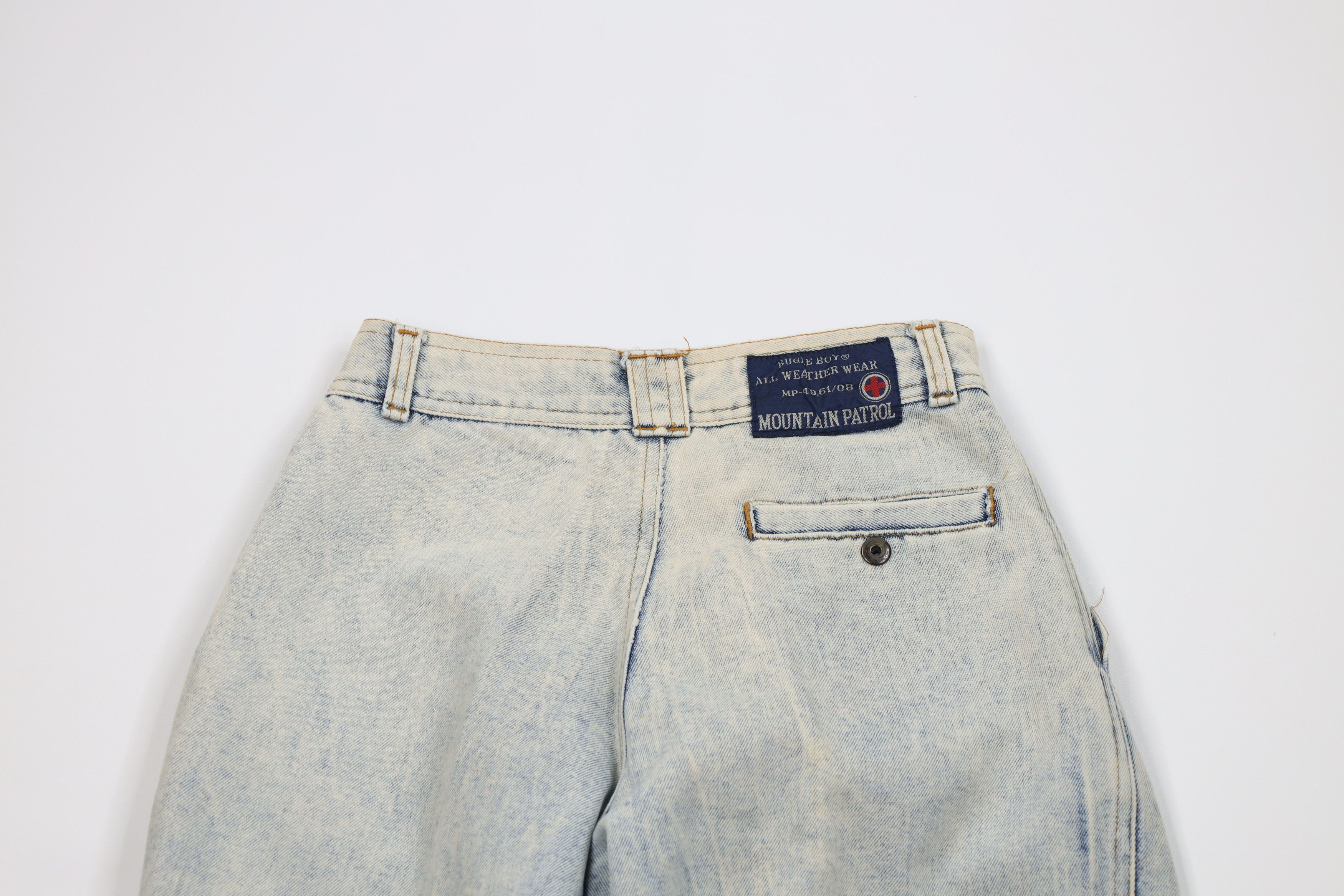 Vintage Vintage 80s 90s Bugle Boy Wash Flip Cuff High Waist Jeans Size 26" / US 2 / IT 38 - 14 Thumbnail