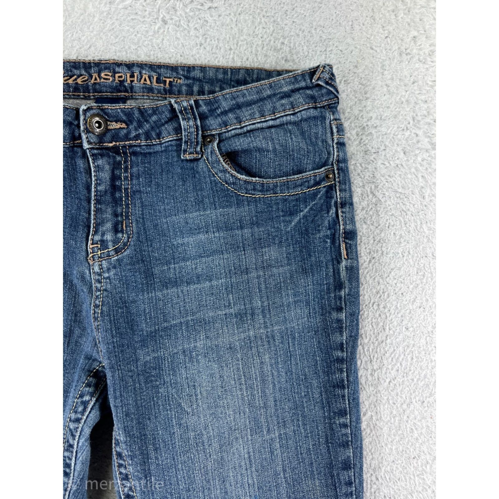 Guess VINTAGE Guess Jeans Womens 13 Blue Denim Jeans Bootcut Embellished Logo 5-Pocket Cotton Blend Blue Size 34" / US 12 / IT 48 - 7 Thumbnail