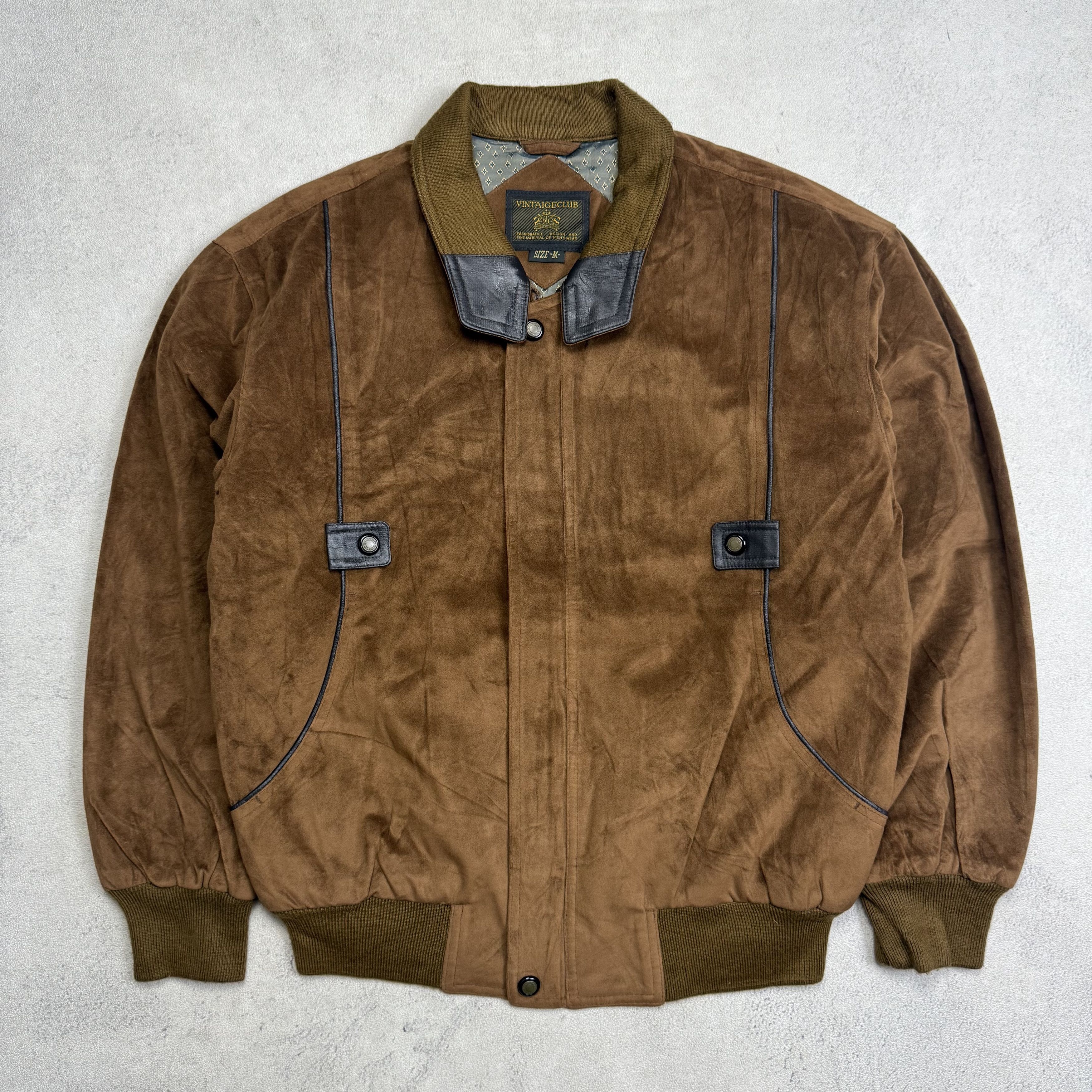 Vintage Vintage Club Suede Jacket Size US M / EU 48-50 / 2 - 1 Thumbnail