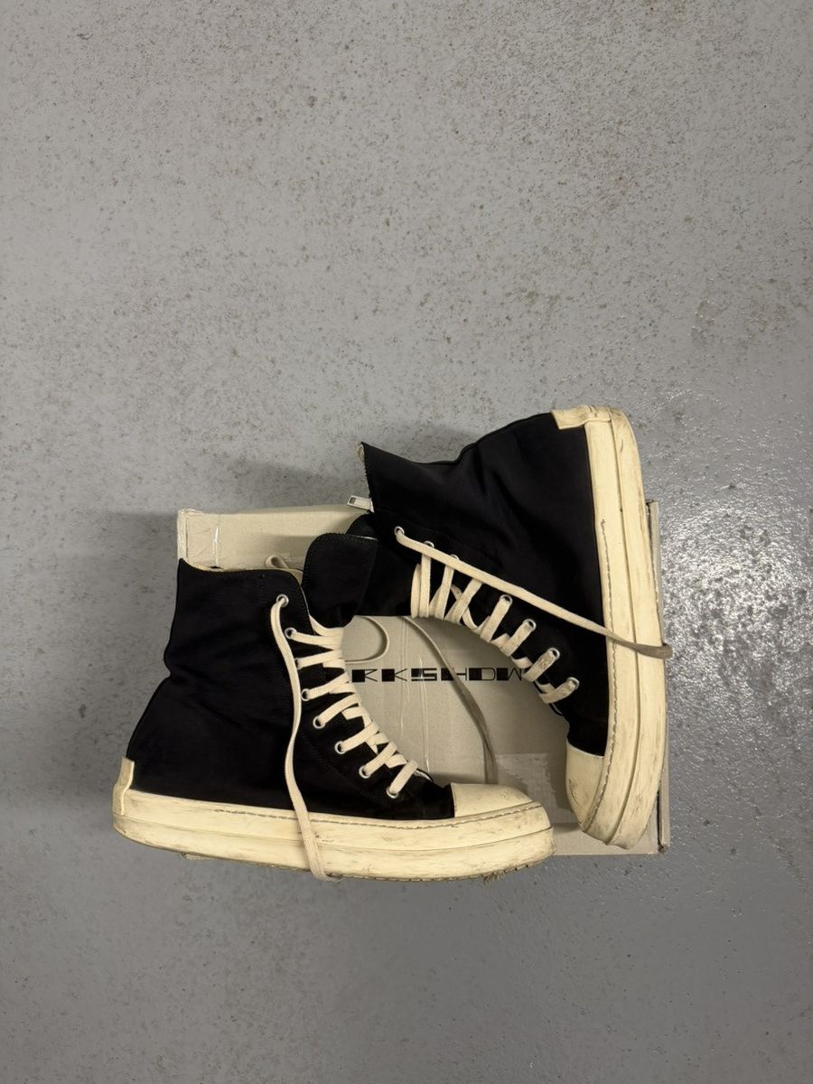 Rick Owens Drkshdw Rick Owens Drkshdw High Ramones Sneakers With Box And Bag Size US 10 / EU 43 - 3 Thumbnail