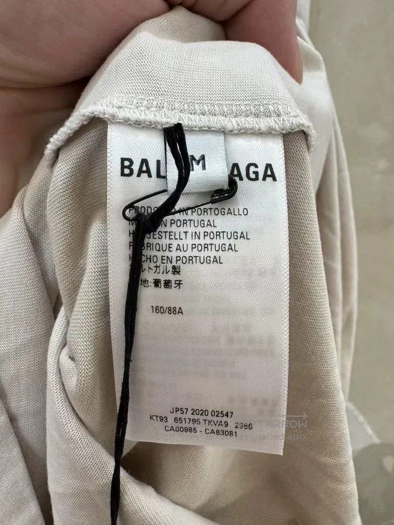 Balenciaga Balenciaga Resort Embroidery Logo Tee M. Size US M / EU 48-50 / 2 - 5 Thumbnail