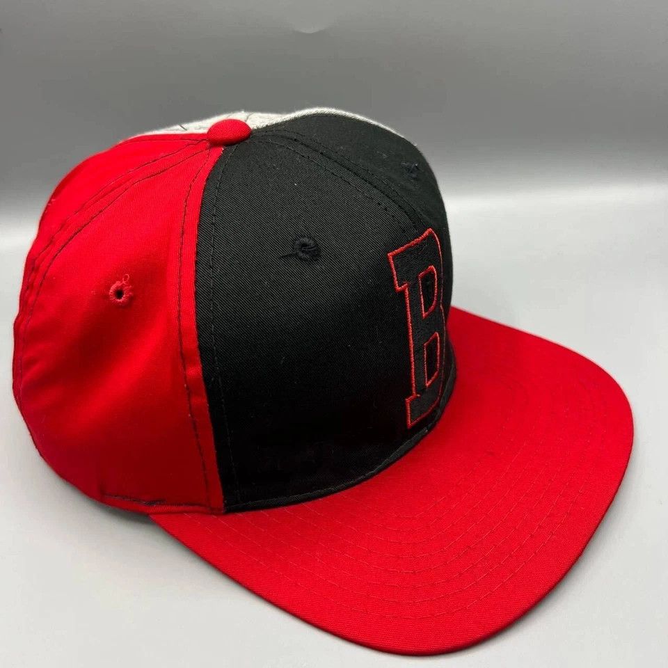 Starter × Vintage Chicago Bulls Hat Men Black Red Starter NBA Snap Back Cap Size ONE SIZE - 4 Thumbnail