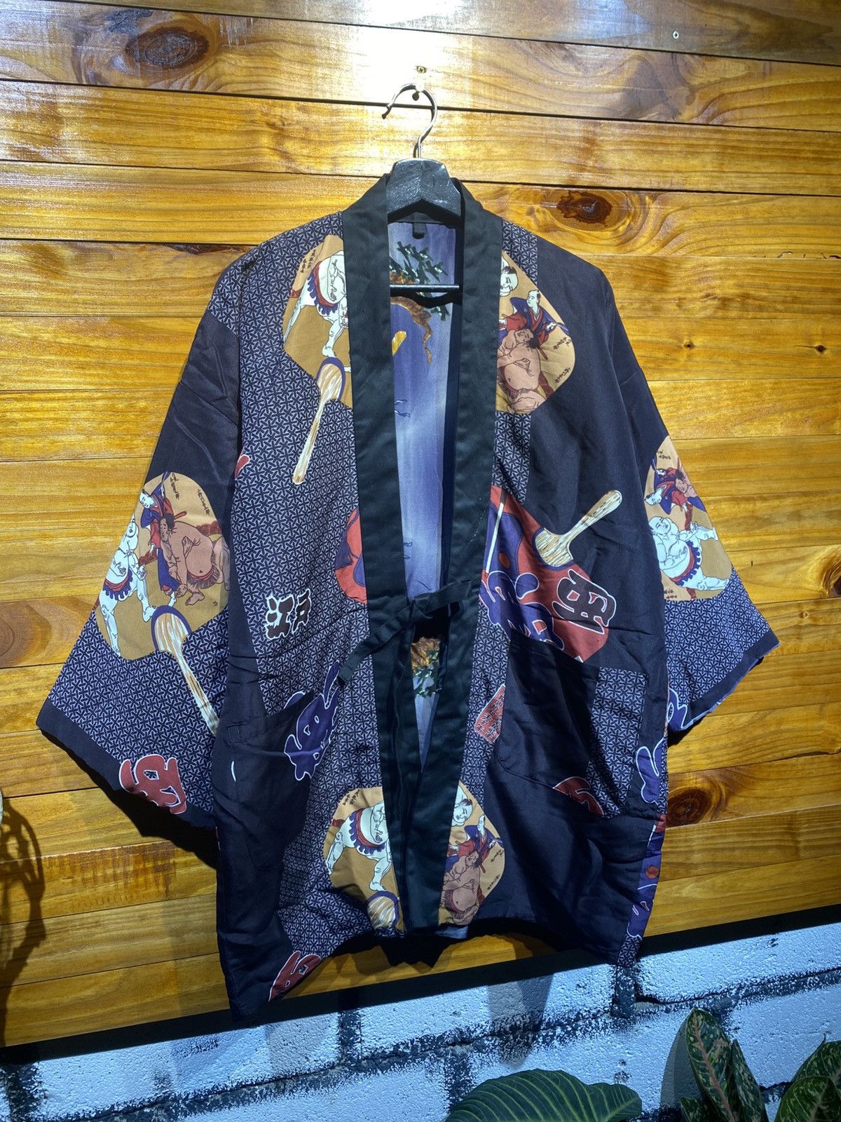 Japanese Brand Vintage Japanese Kimono Jacket – Traditional Ukiyo-e Print Size US L / EU 52-54 / 3 - 5 Thumbnail