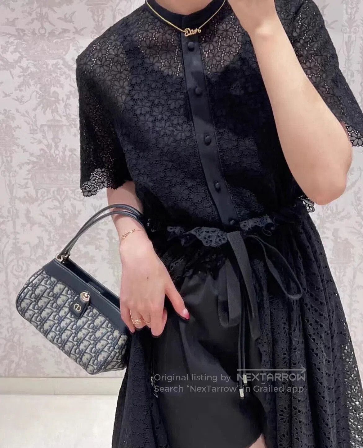 Dior Dior Cotton Lace Strappy Dress. Size XS / US 0-2 / IT 36-38 - 9 Thumbnail