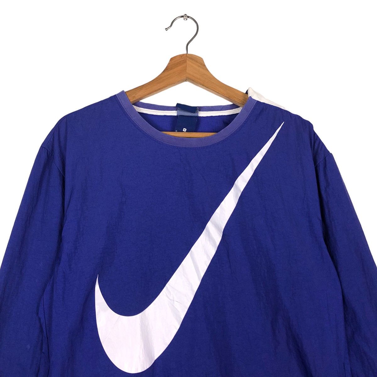 Nike 🔥Vintage Nike Big Swoosh Logo Sweatshirt Size US M / EU 48-50 / 2 - 3 Thumbnail