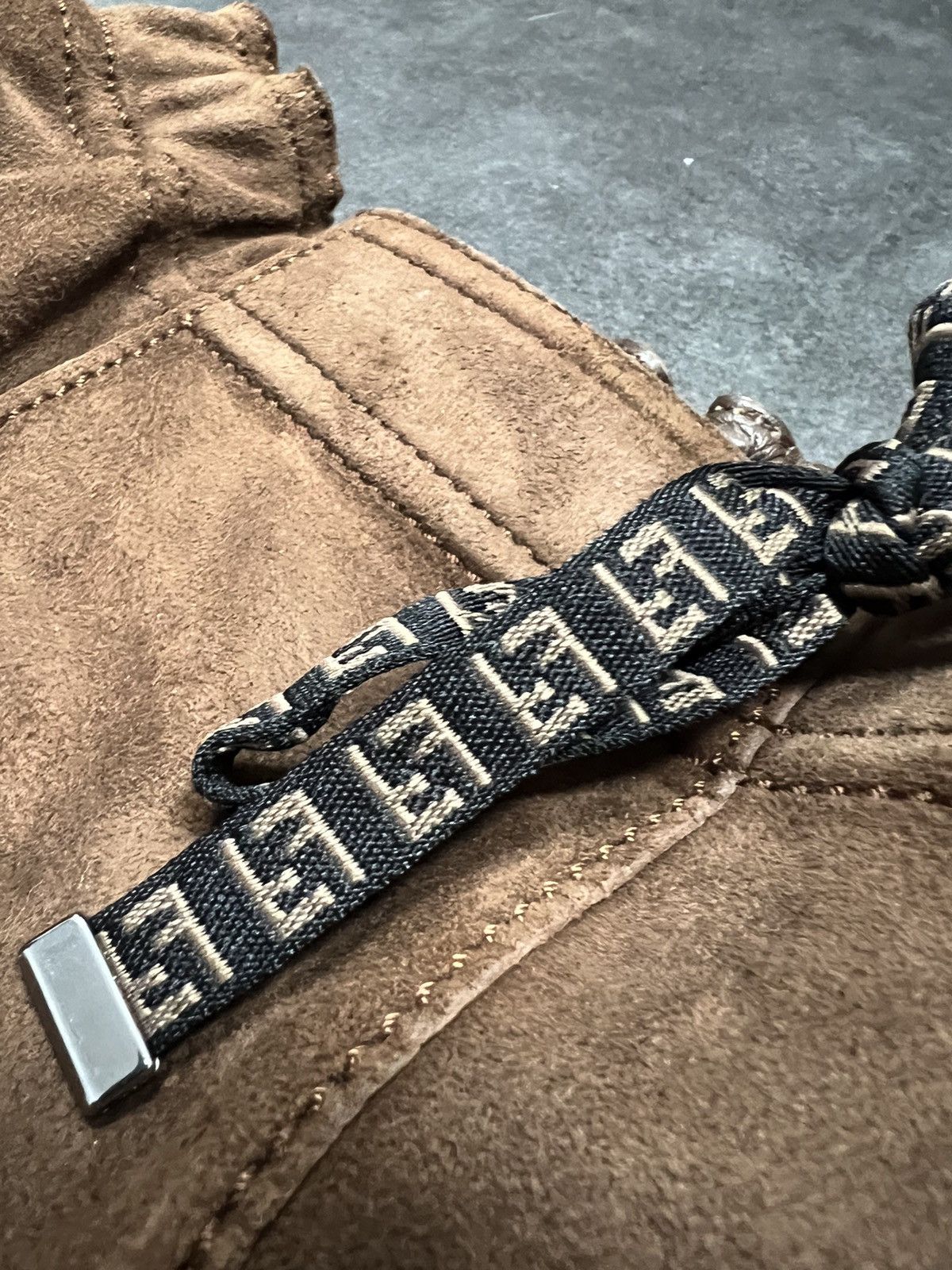 Designer × Fendi RRP 3800$ Fendi Run Away Goat leather Pants Trousers Size 27" / US 4 / IT 40 - 6 Thumbnail