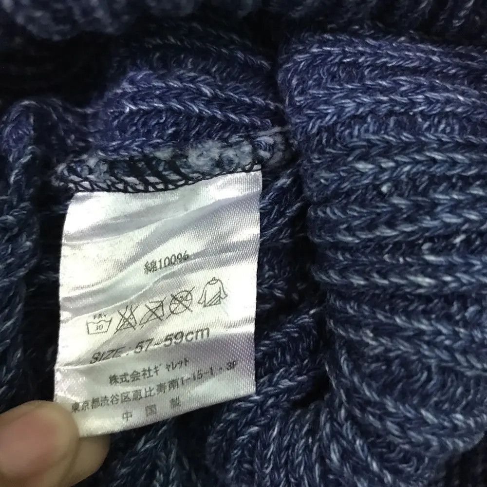 Japanese Brand Japanese Brand Blue Beanie Hat Size ONE SIZE - 5 Thumbnail