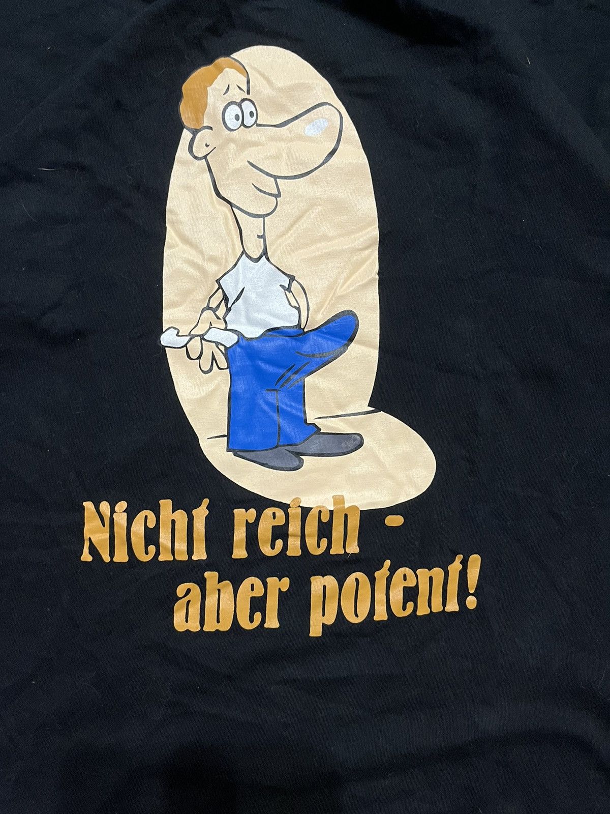 Vintage vintage deutschland humour not rich but with potent tee Size US M / EU 48-50 / 2 - 2 Thumbnail