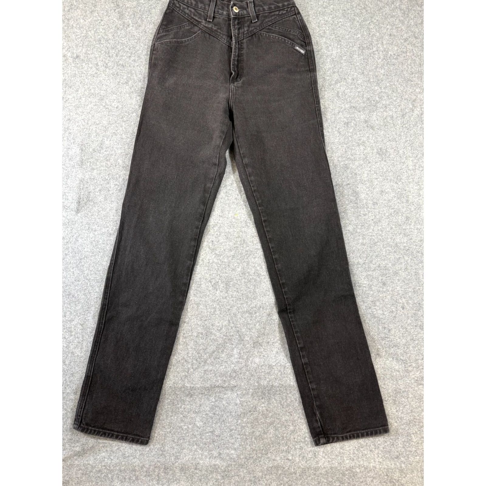 Vintage VINTAGE Rockies Rocky Mountain Jeans Womens 10 Black Denim 90s Western Bareback Pocketed Comfortable/ Breathable Womens 10 Black Rocky Mountain Jeans Size 27" / US 4 / IT 40 - 4 Thumbnail