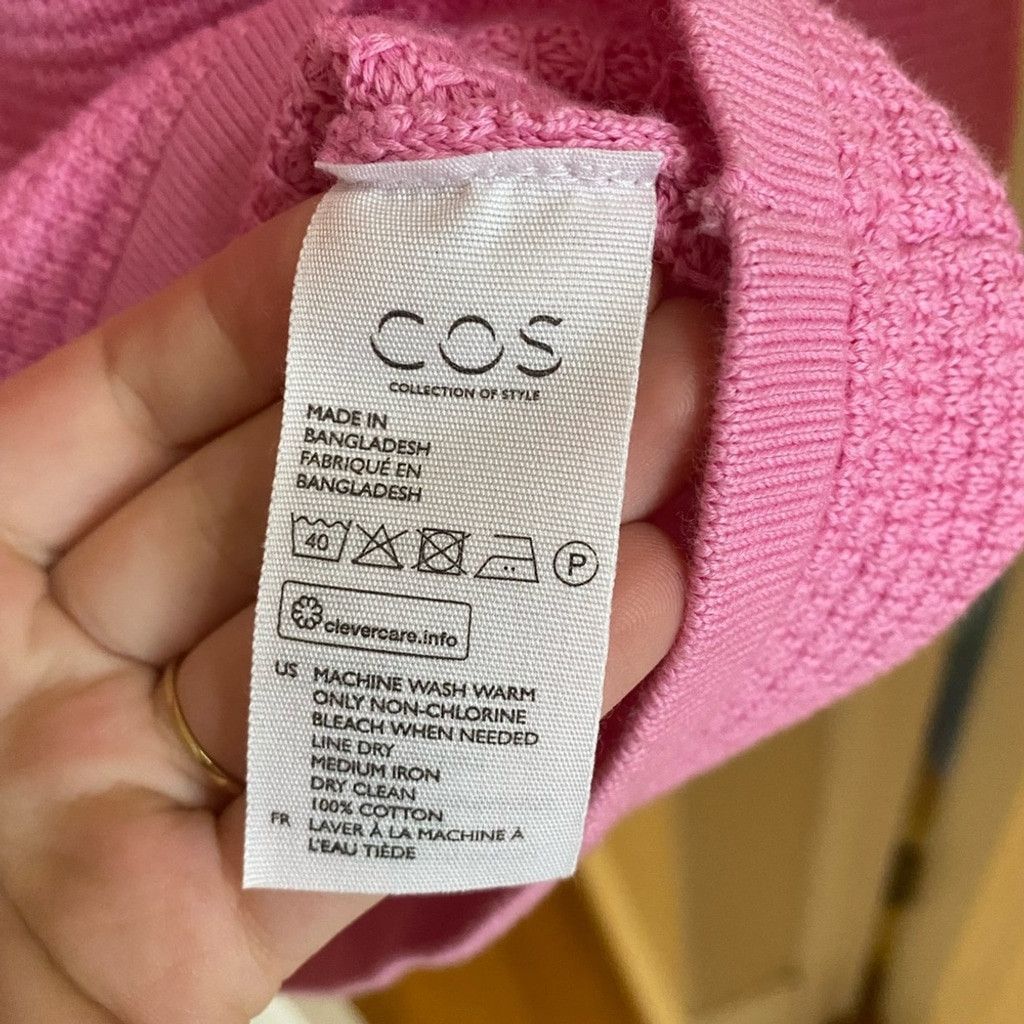 Cos COS Knit Bubblegum Pink Sweater Size XS / US 0-2 / IT 36-38 - 5 Thumbnail
