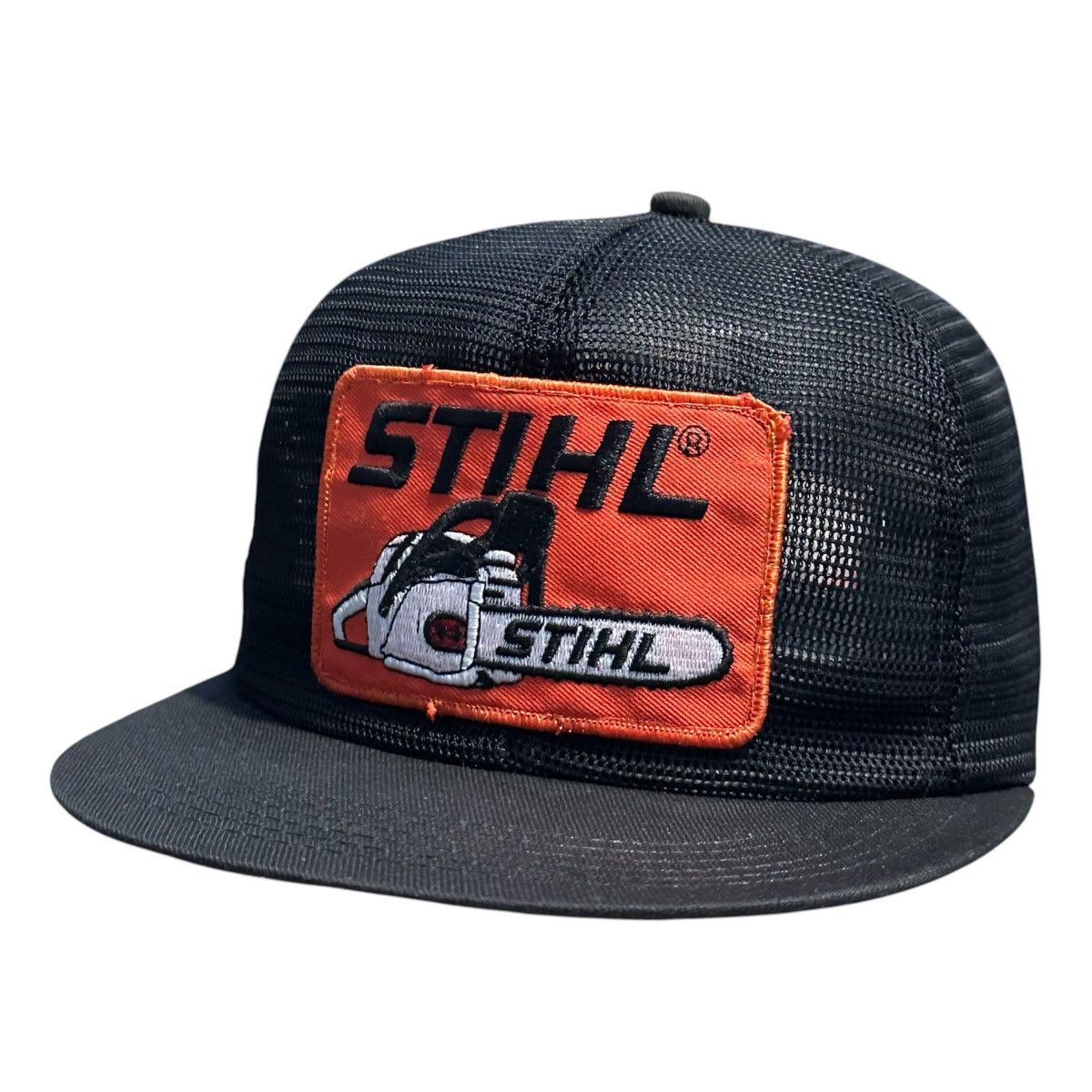Vintage (S/M) Vintage 80s STIHL Chainsaw USA K-Products Trucker Cap Size ONE SIZE - 2 Thumbnail