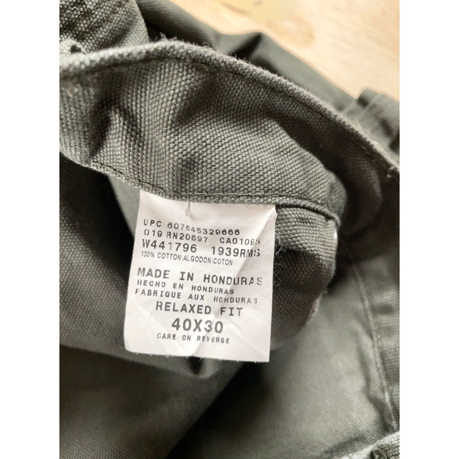 Dickies Dickies Pants Adult 40 x 30 Green Carpenter Canvas Relaxed Fit Workwear Mens Size US 40 / EU 56 - 3 Thumbnail