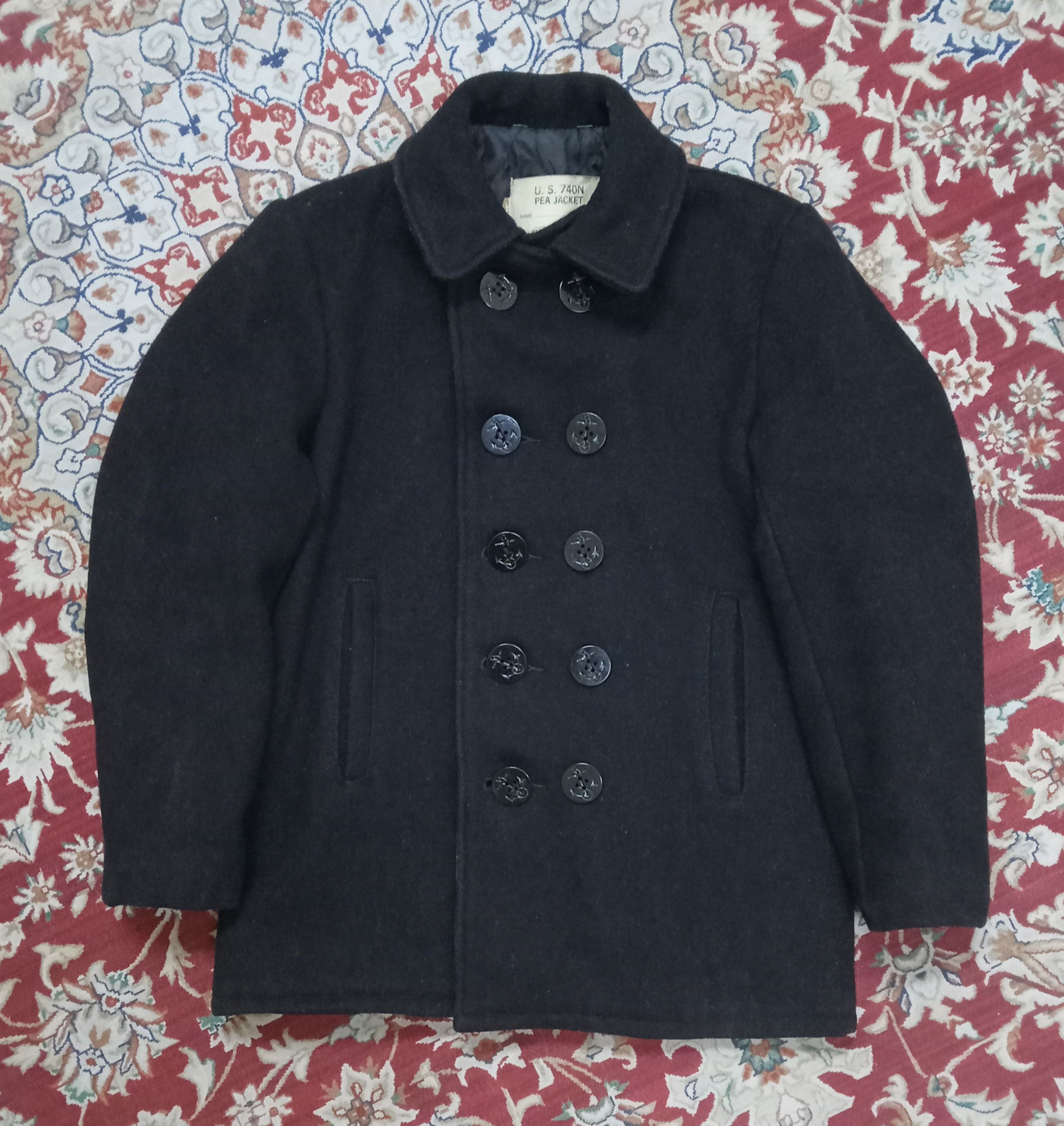 Schott × Vintage Vintage U.S 740N Pea Jacket Size 38S - 1 Thumbnail