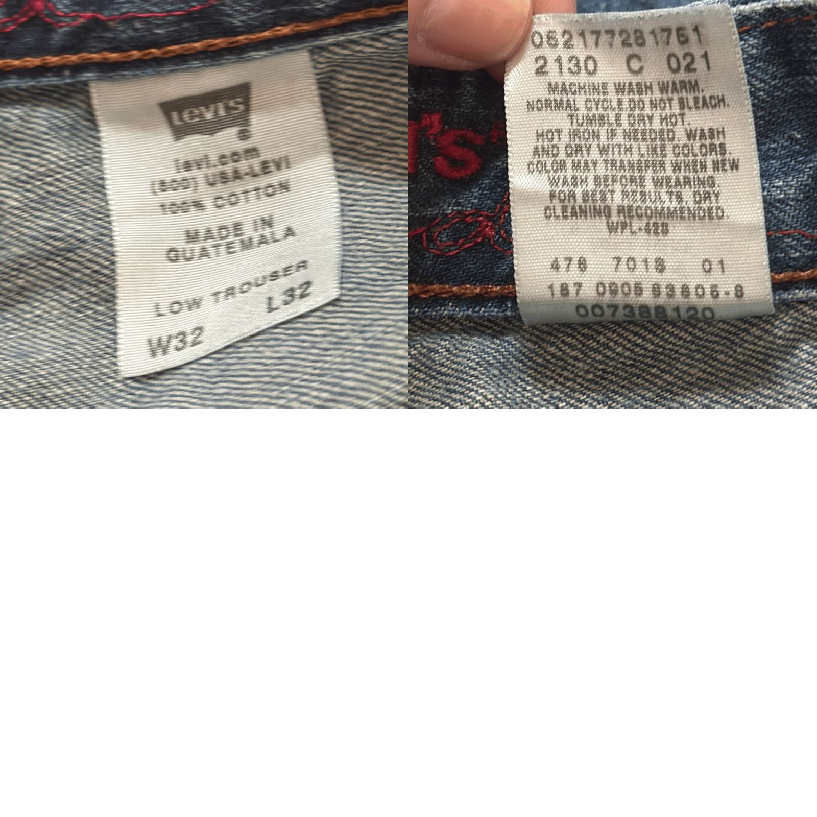 Levi's VINTAGE Levi's Red Collection Limited Edition Jeans Tag W 32x32 Unique Patch Men Jeans 32 Blue Loose Patch 32 Mens Size US 32 / EU 48 - 8 Thumbnail