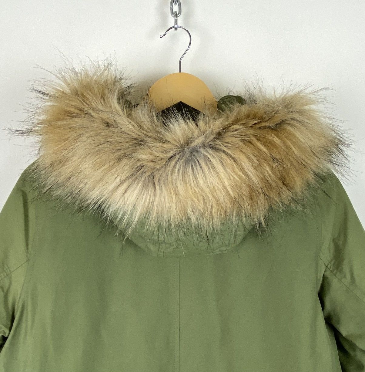 Levi's Levi’s Full Zip Parka Jacket Faux Fur Hood Size S Green Top Size S / US 4 / IT 40 - 18 Thumbnail