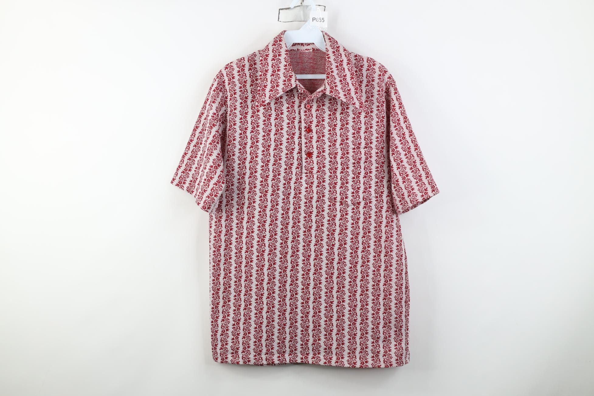 Vintage Vintage 60s 70s Streetwear Dagger Collar Knit Polo Shirt USA Size US M / EU 48-50 / 2 - 1 Thumbnail