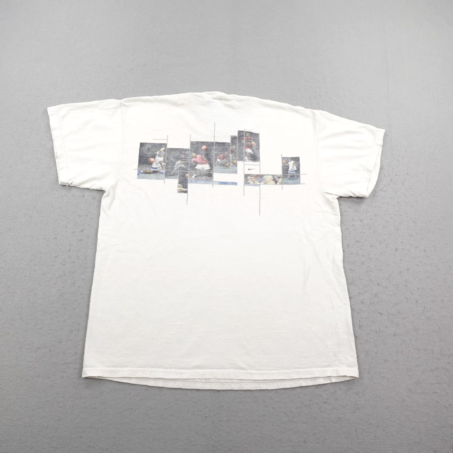 Nike VINTAGE Nike Shirt Large White Graphic Freestyle Basketball Short Sleeve Mens Y2K Size US L / EU 52-54 / 3 - 5 Thumbnail