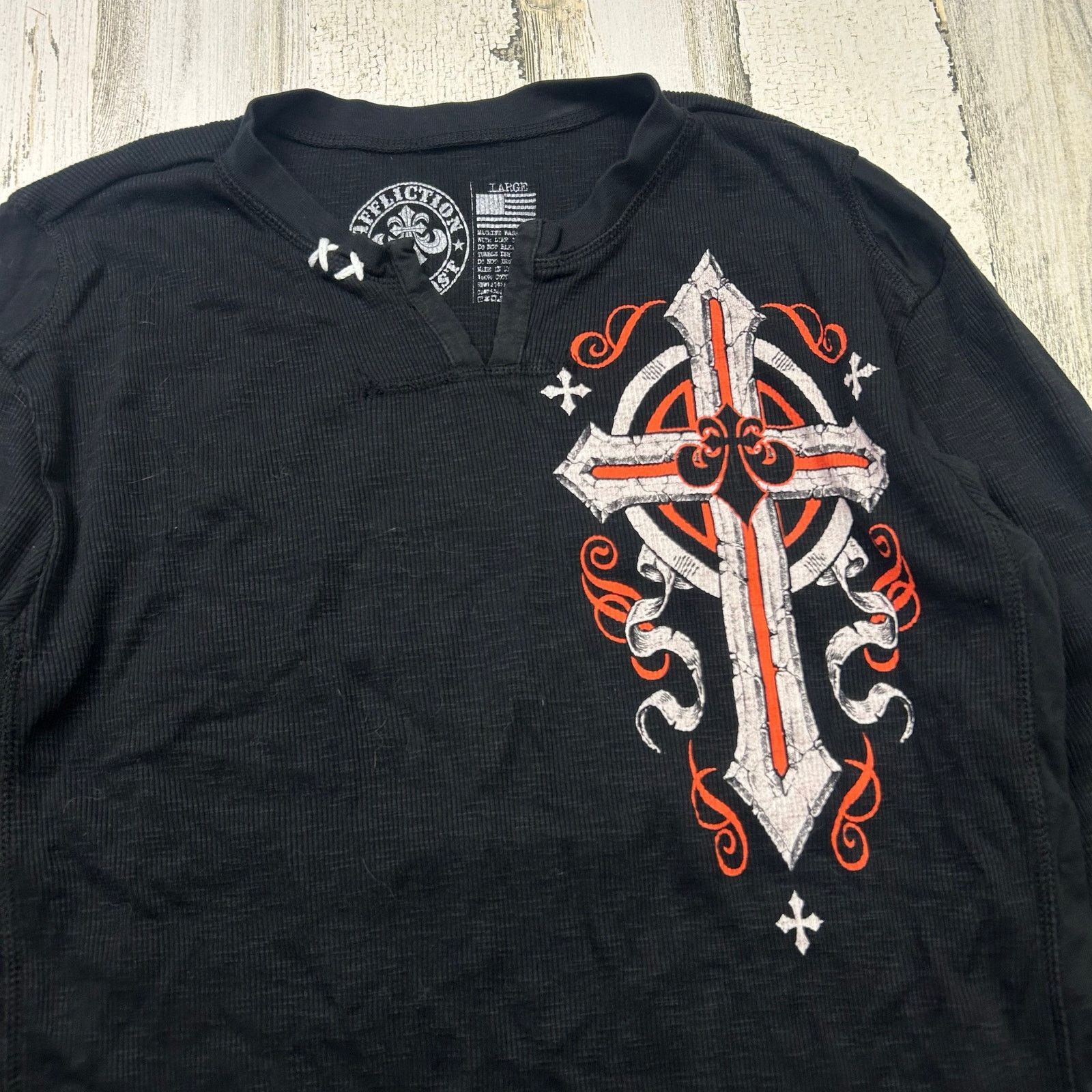 Affliction Affliction Long-Sleeve Double-Sided Y2K Thermal Shirt Size US L / EU 52-54 / 3 - 3 Thumbnail