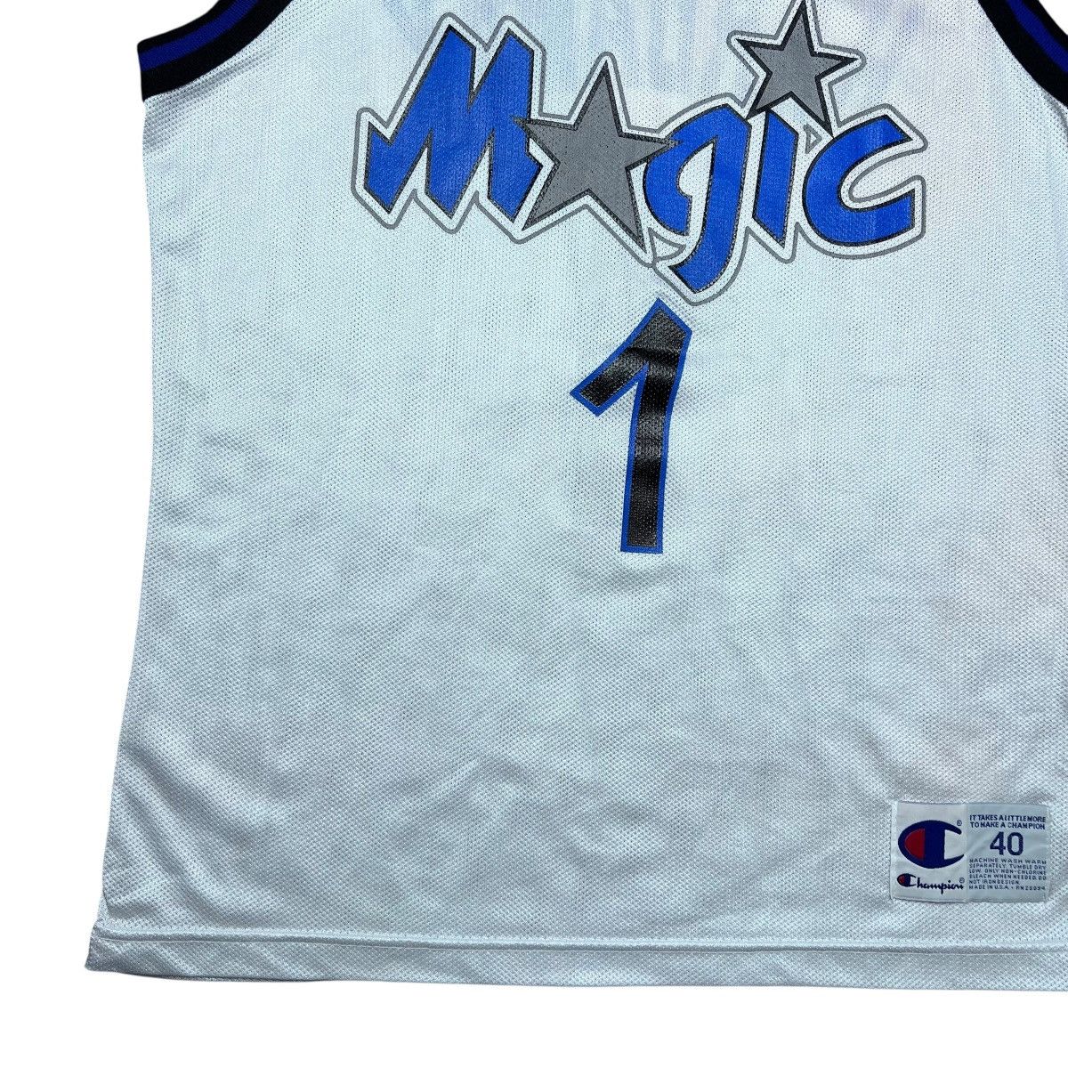 Champion 90s NBA Orlando Magic Penny Hardaway Champion White Jersey Size US L / EU 52-54 / 3 - 7 Thumbnail
