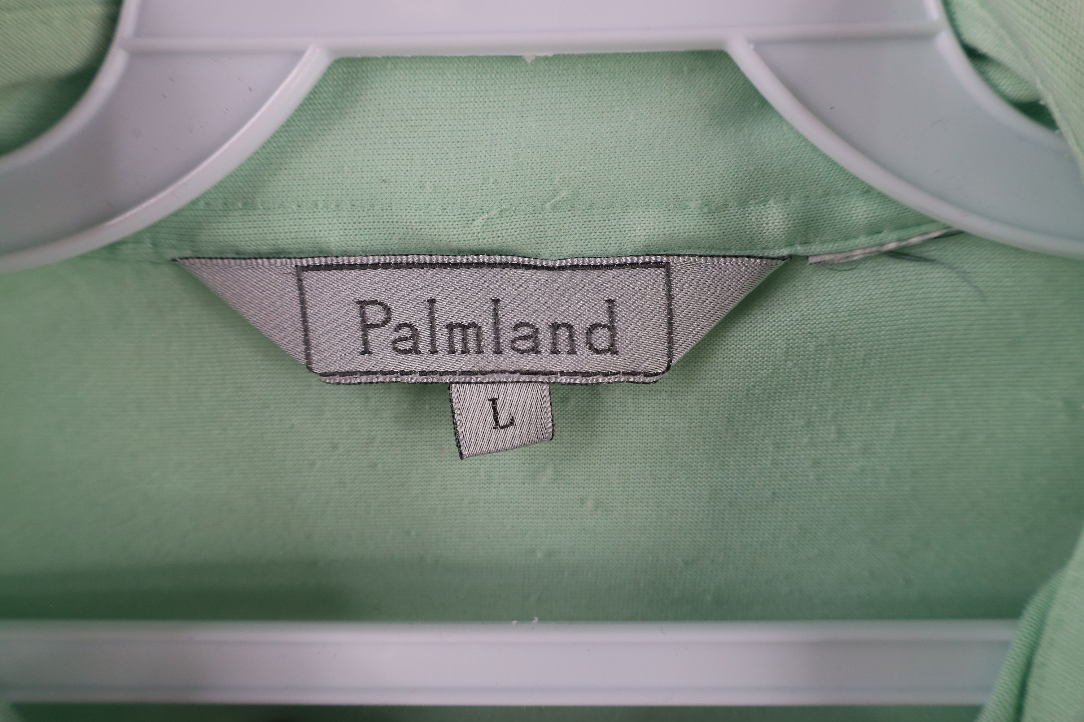 Vintage Vintage 90s Streetwear Short Sleeve Polo Shirt Mint Green Size US L / EU 52-54 / 3 - 5 Thumbnail
