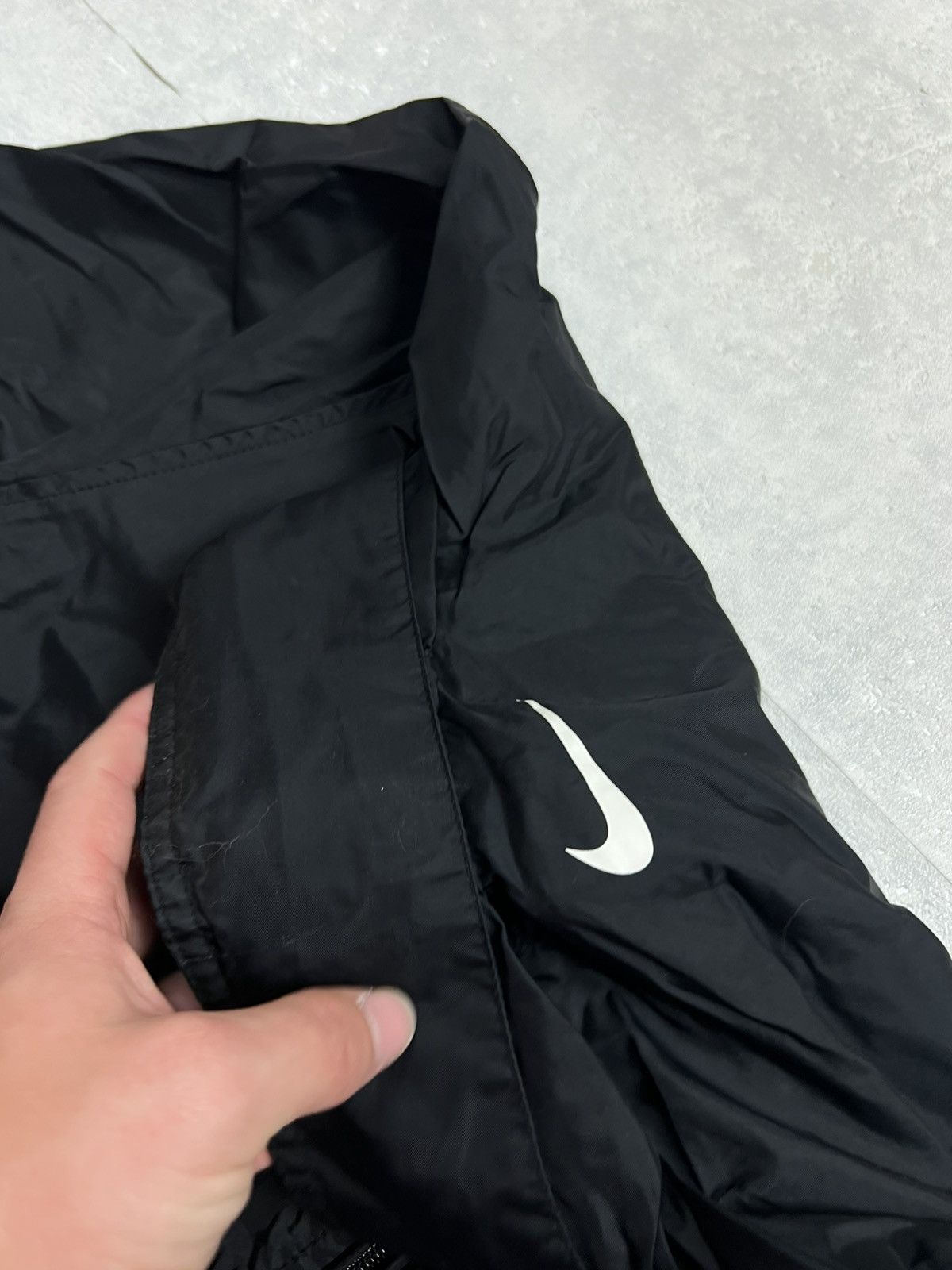 Nike 00s Nike Double Swoosh Vintage Y2K Oversized Hooded Jacket Size US M / EU 48-50 / 2 - 7 Thumbnail