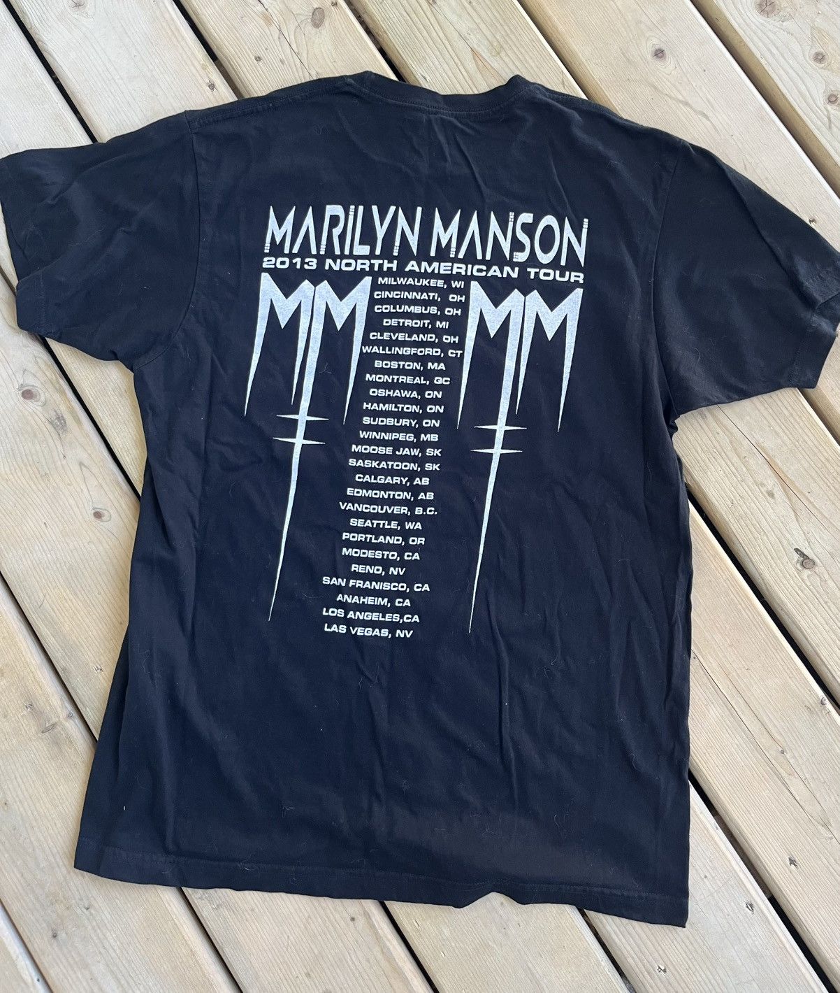 Vintage MARILYN MANSON TOUR BAND CONCERT SHIRT Size US L / EU 52-54 / 3 - 3 Thumbnail
