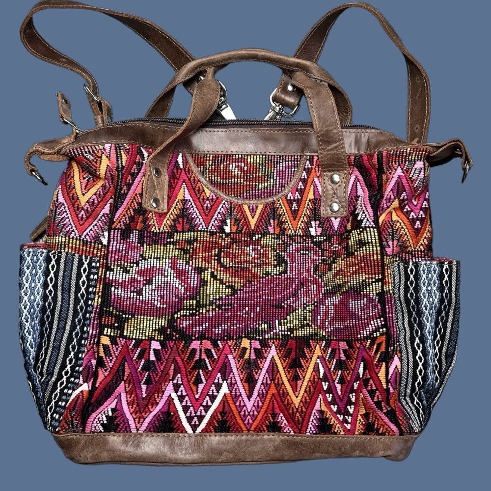 CO Nena & Co Convertible Crossbody Day Bag Leather Multicolor Designer Women Backpack Shoulder Handbag Size ONE SIZE - 1 Thumbnail