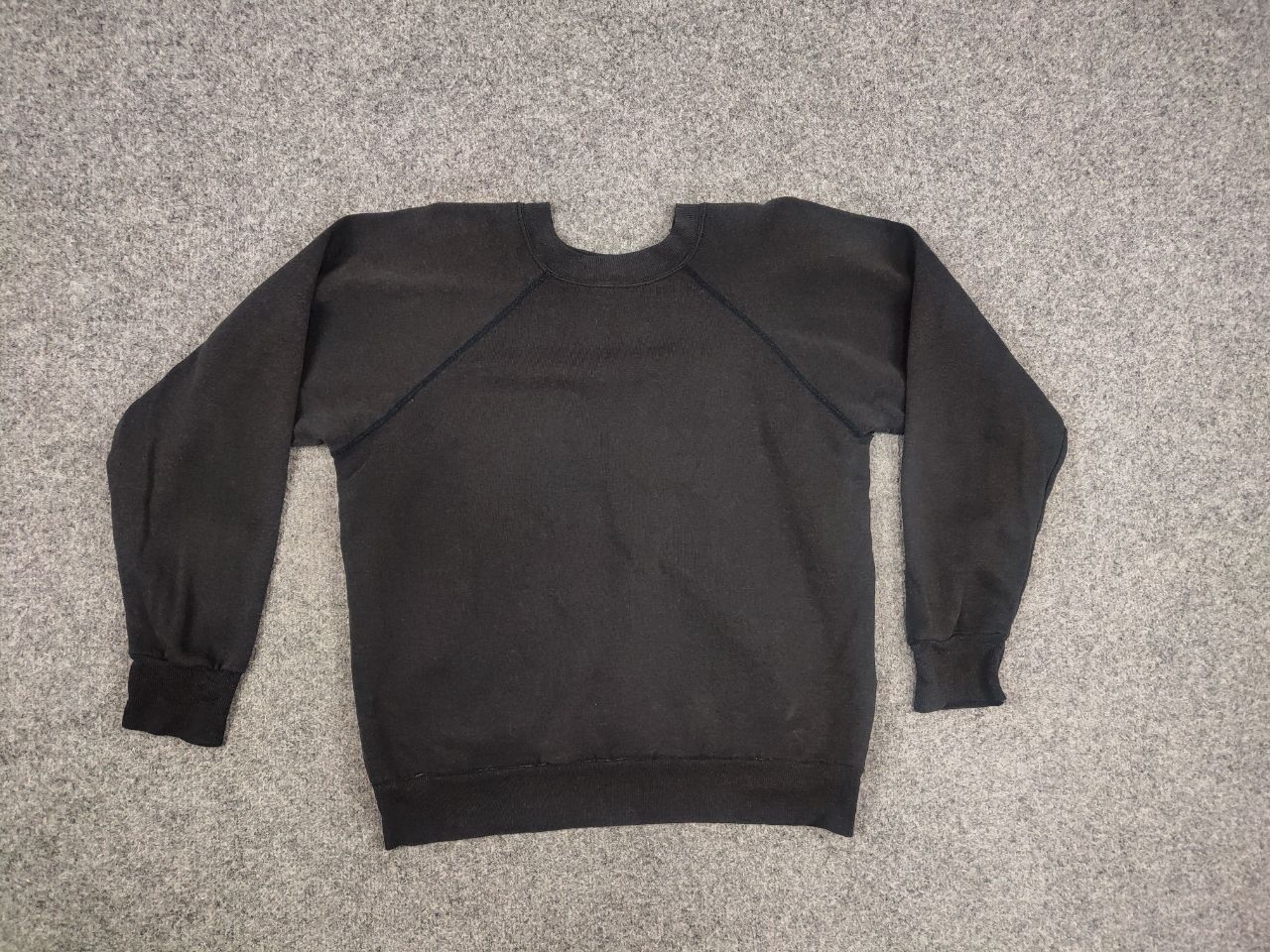 Vintage Vintage 80's Parrill Sweatshirt Light Faded Black Blank Size US S / EU 44-46 / 1 - 8 Thumbnail