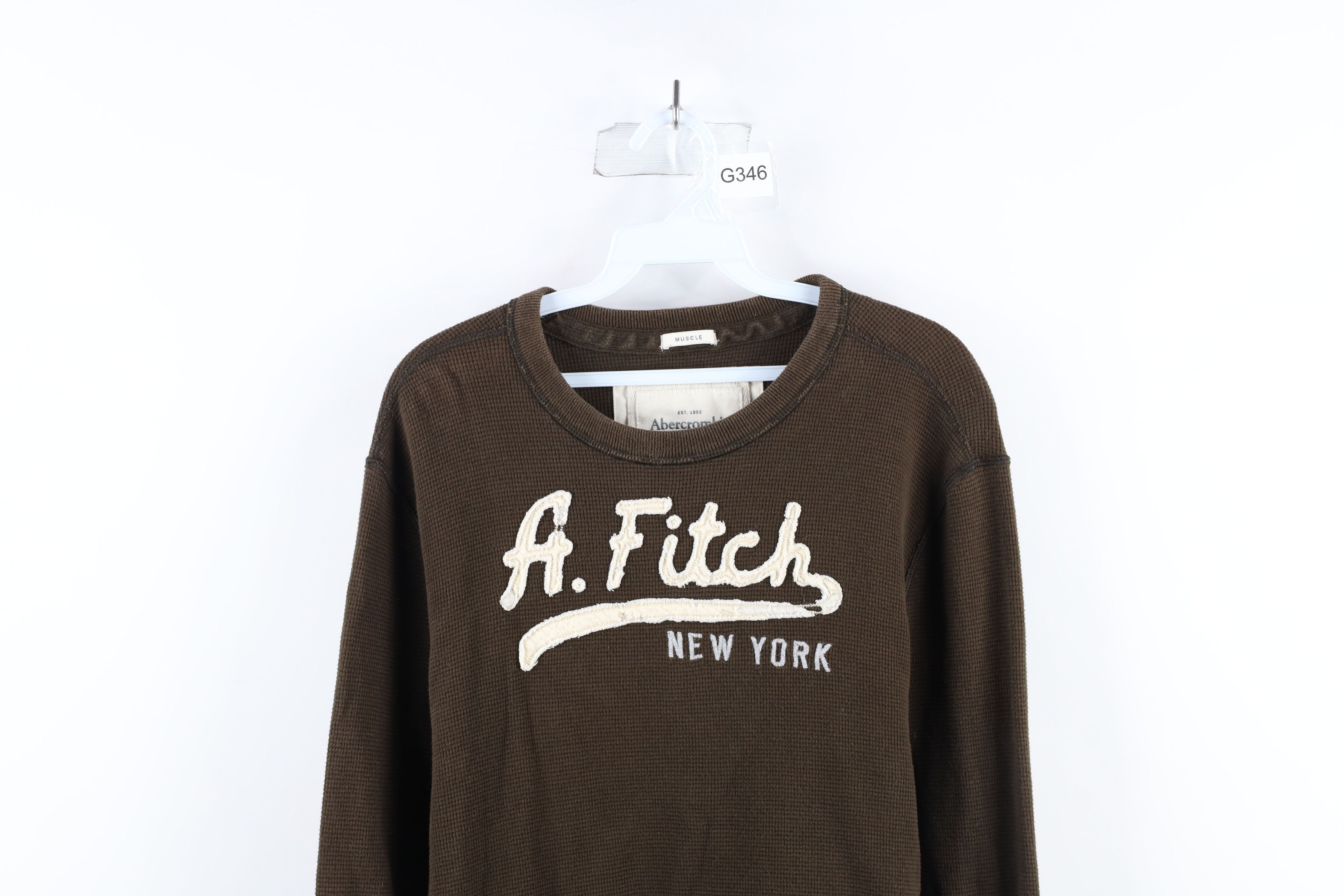 Abercrombie & Fitch Vintage Abercrombie & Fitch Out Thermal Waffle Knit T-Shirt Size US L / EU 52-54 / 3 - 2 Thumbnail