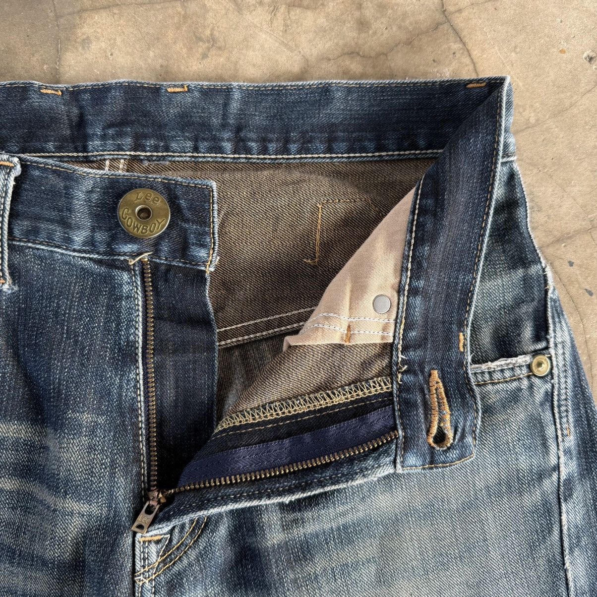 Lee W32x31.5 Vintage Lee Cowboy Twist Leg Ripped Denim Jean Pant Size US 32 / EU 48 - 8 Thumbnail