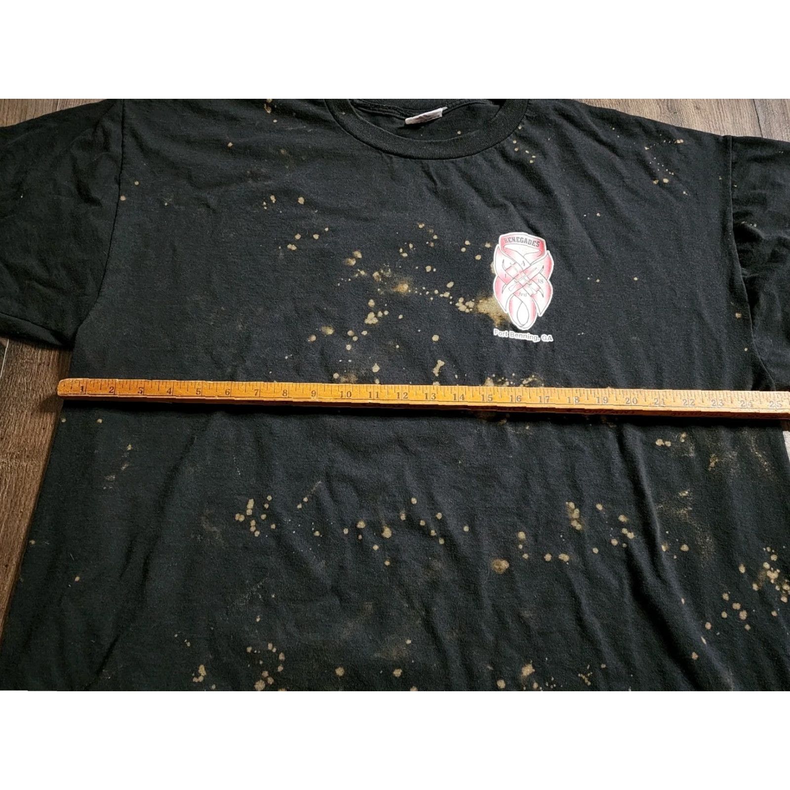 Jerzees VINTAGE Fort Benning GA Renegades US Military T Shirt 2XL Black Cotton Double-Sided Men MENS T-SHIRT Size US XXL / EU 58 / 5 - 3 Thumbnail