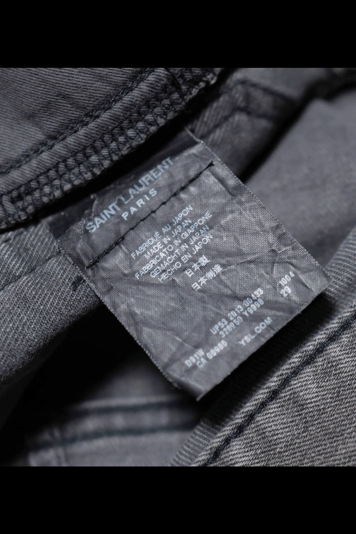 Saint Laurent Paris Saint Laurent Paris 13AW D02 Distressed Denim Size US 29 - 4 Thumbnail