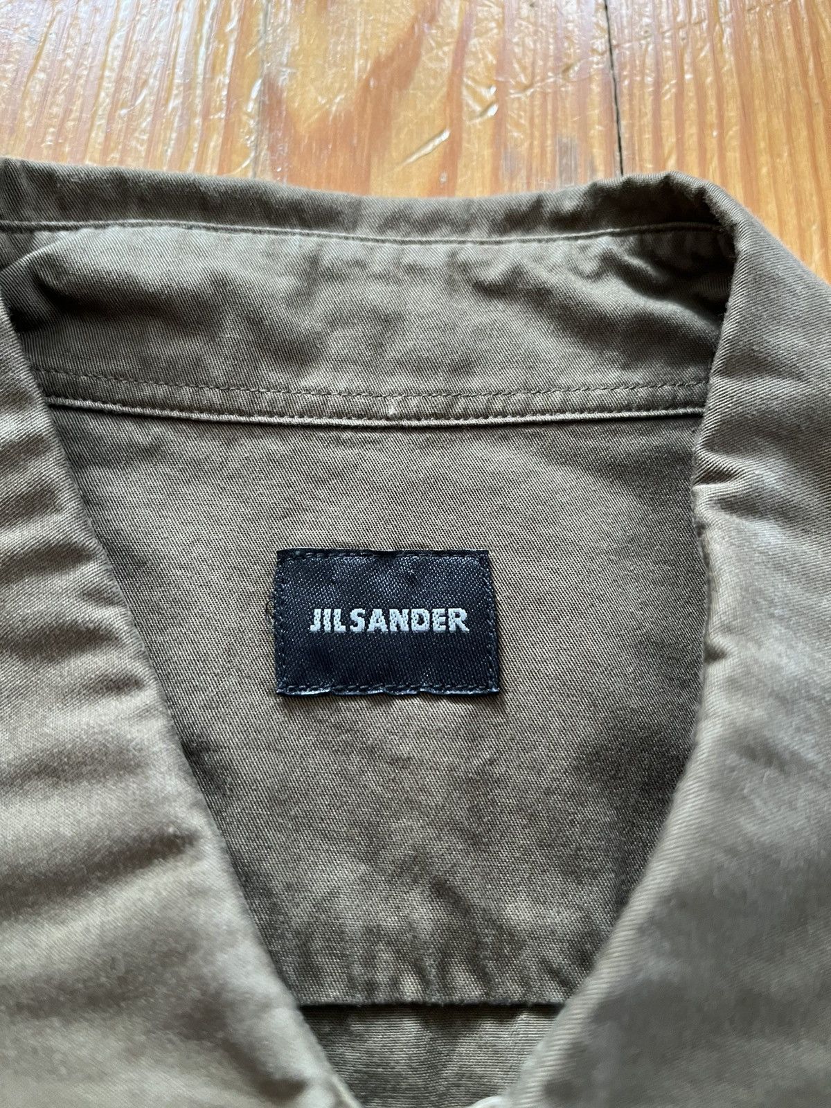 Jil Sander Jil Sander Raf Simons Era Cargo Button Down Shirt Olive Size US L / EU 52-54 / 3 - 4 Thumbnail