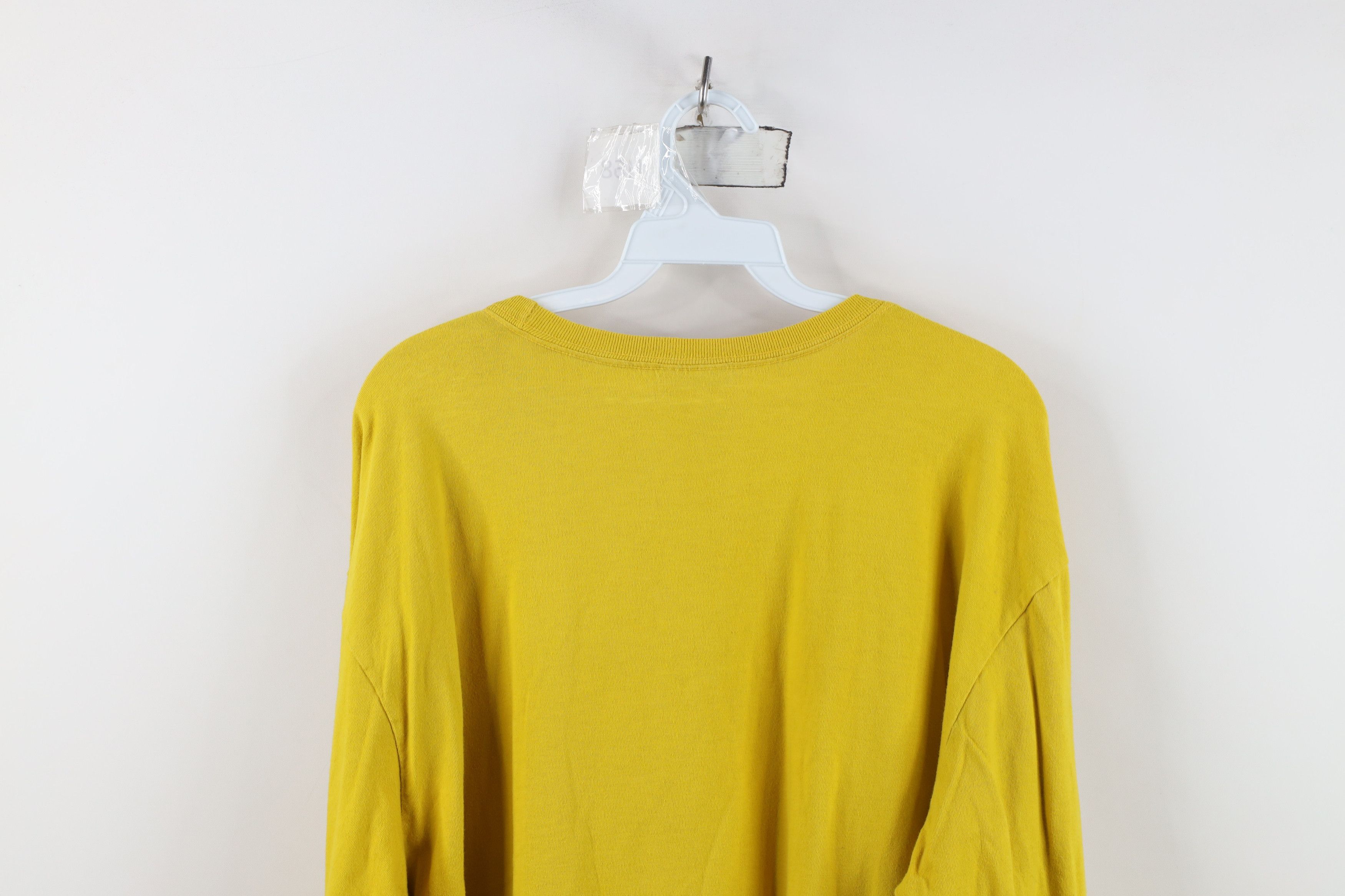 Ralph Lauren Vintage 90s Ralph Lauren Spell Long Sleeve T-Shirt Yellow Size US XL / EU 56 / 4 - 12 Thumbnail