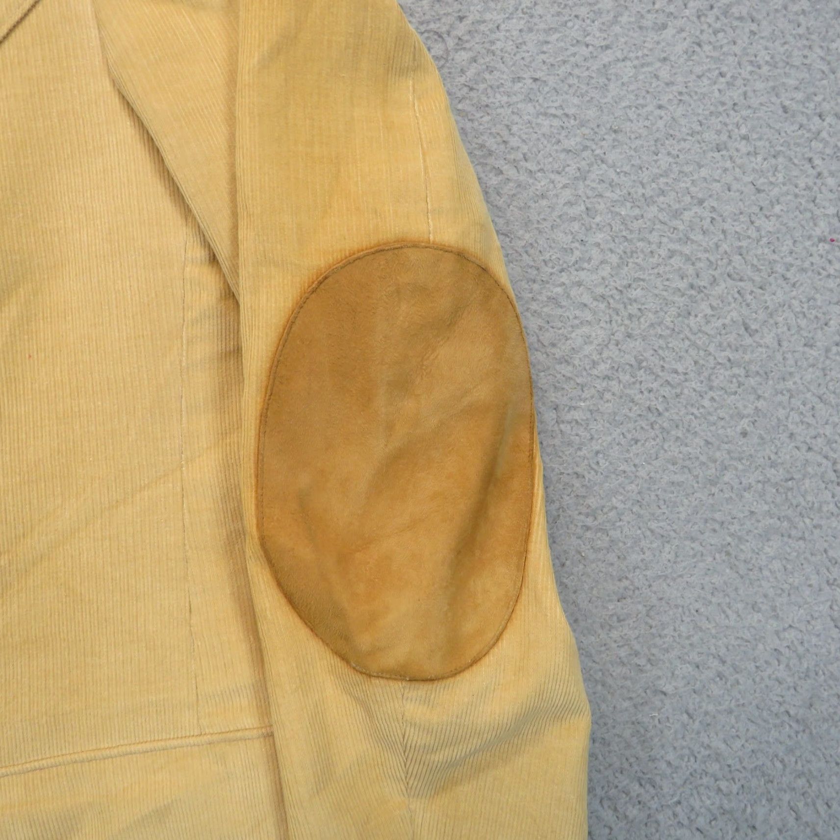 Vintage VINTAGE H Bar C Blazer Mens 42 Corduroy Jacket Suede Elbow Patch Western Ranchwear Khaki Size 42R - 5 Thumbnail