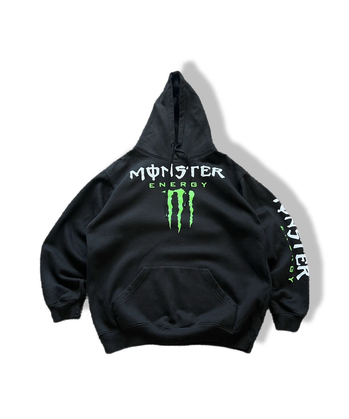 Fox Racing Vintage Monster Energy Drink Green Thunder Hoodie 90’s Y2K Size US L / EU 52-54 / 3 - 1 Thumbnail