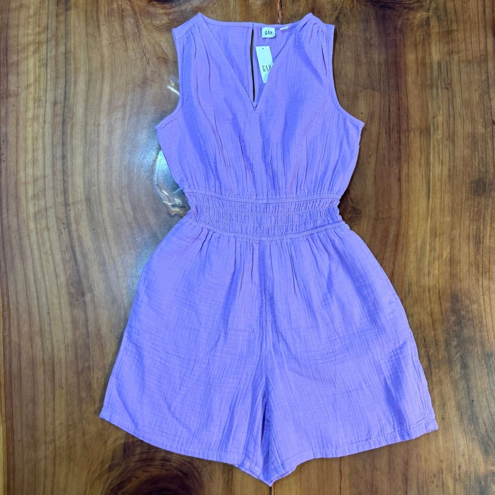 Gap New title: Gap Romper Womens XS Gauze Cotton Beach Travel Casual NWT N16 Size 26" / US 2 / IT 38 - 2 Thumbnail
