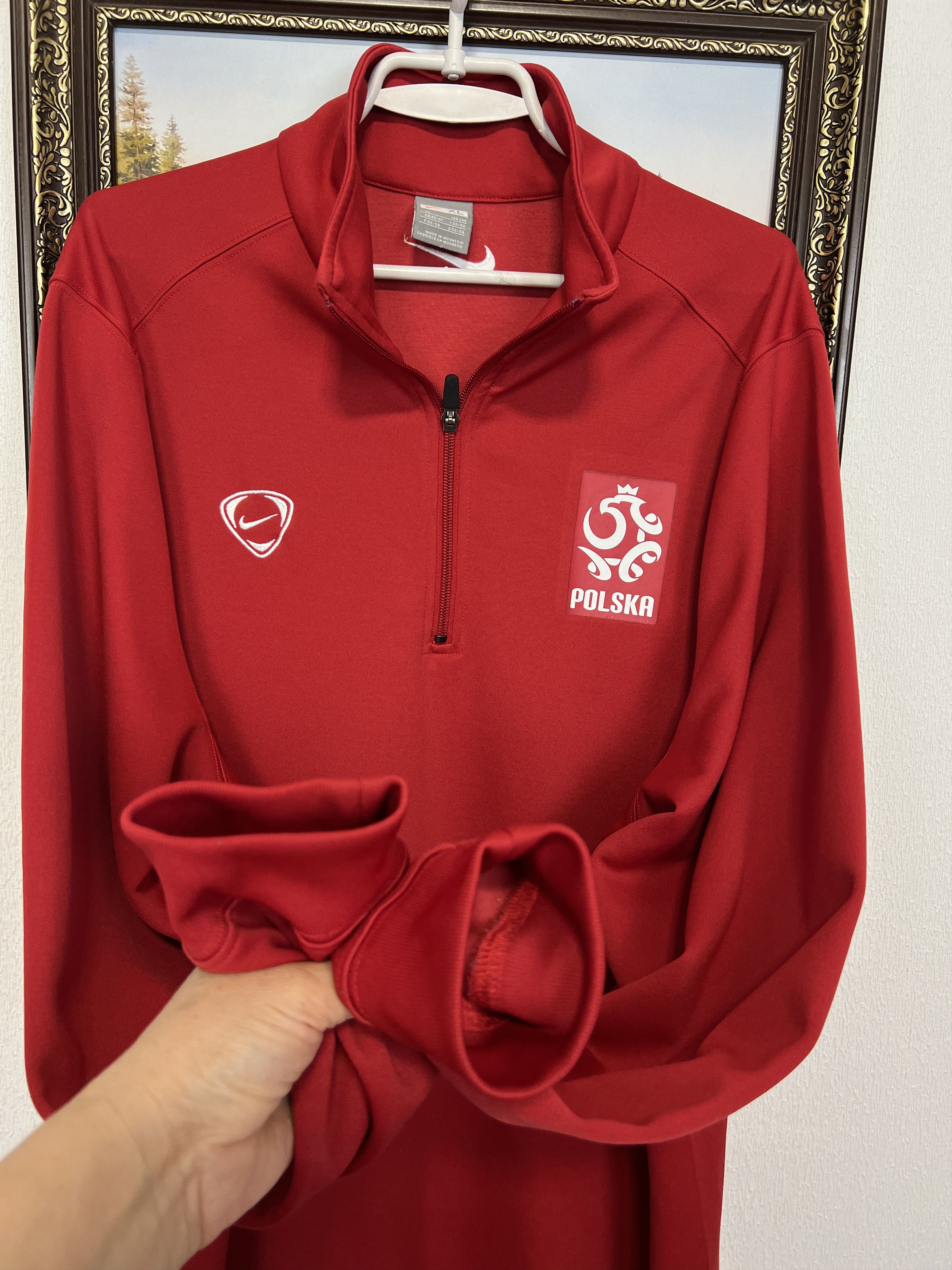 Nike Vintage Poland Football Jacket Soccer Track Top National Size US XL / EU 56 / 4 - 5 Thumbnail