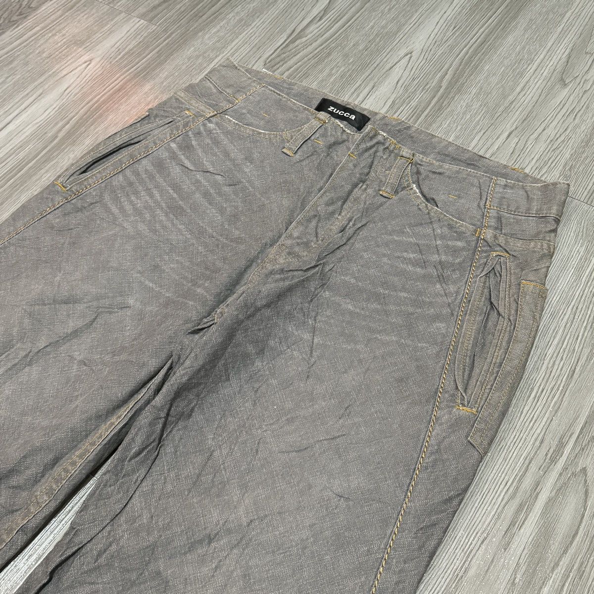 CABANE de ZUCCa Cabanne De Zucca Denim Big Pocket Pants Size US 31 - 2 Thumbnail
