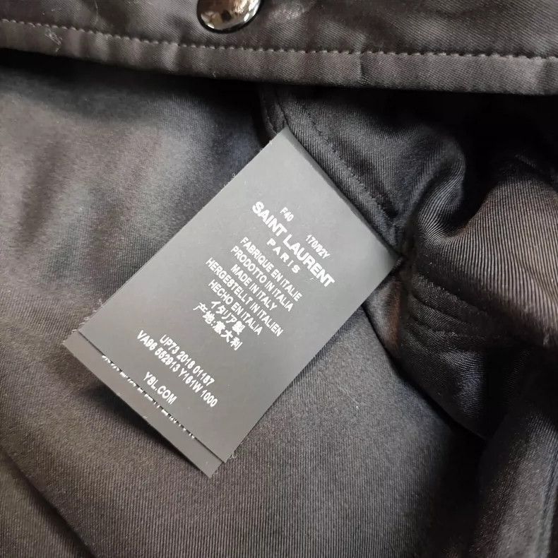 Saint Laurent Paris Saint Laurent Paris Saint Laurent Black Fiber Jacket with Size US M / EU 48-50 / 2 - 5 Thumbnail
