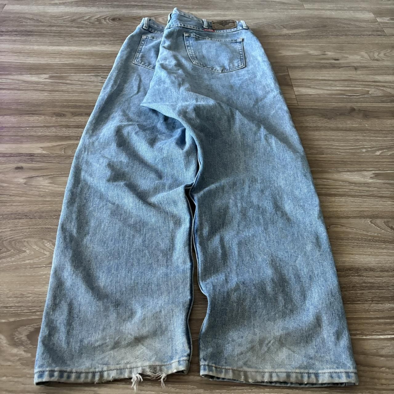 Vintage Crazy Vintage Y2K/2000s Baggy Light Wash Skater Denim Jeans! 40x30 Size US 40 / EU 56 - 4 Thumbnail