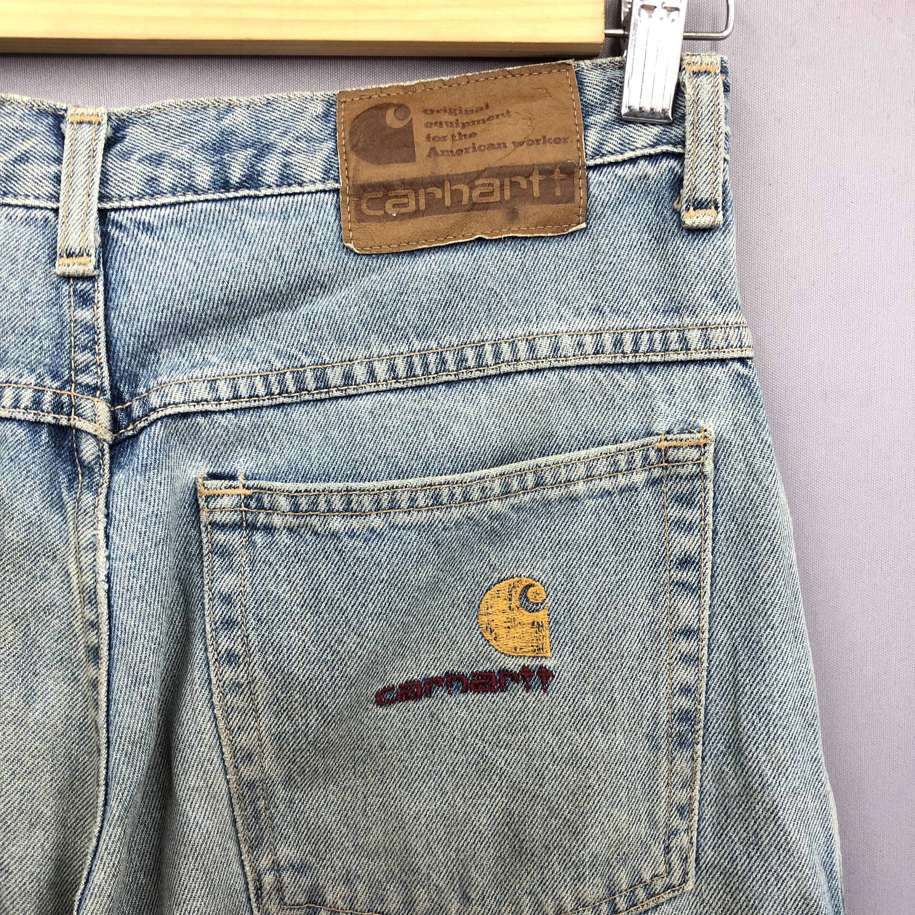 Carhartt Crazy Vintage Y2K/2000s Carhartt Baggy Faded Jeans Denim Size US 30 / EU 46 - 7 Thumbnail
