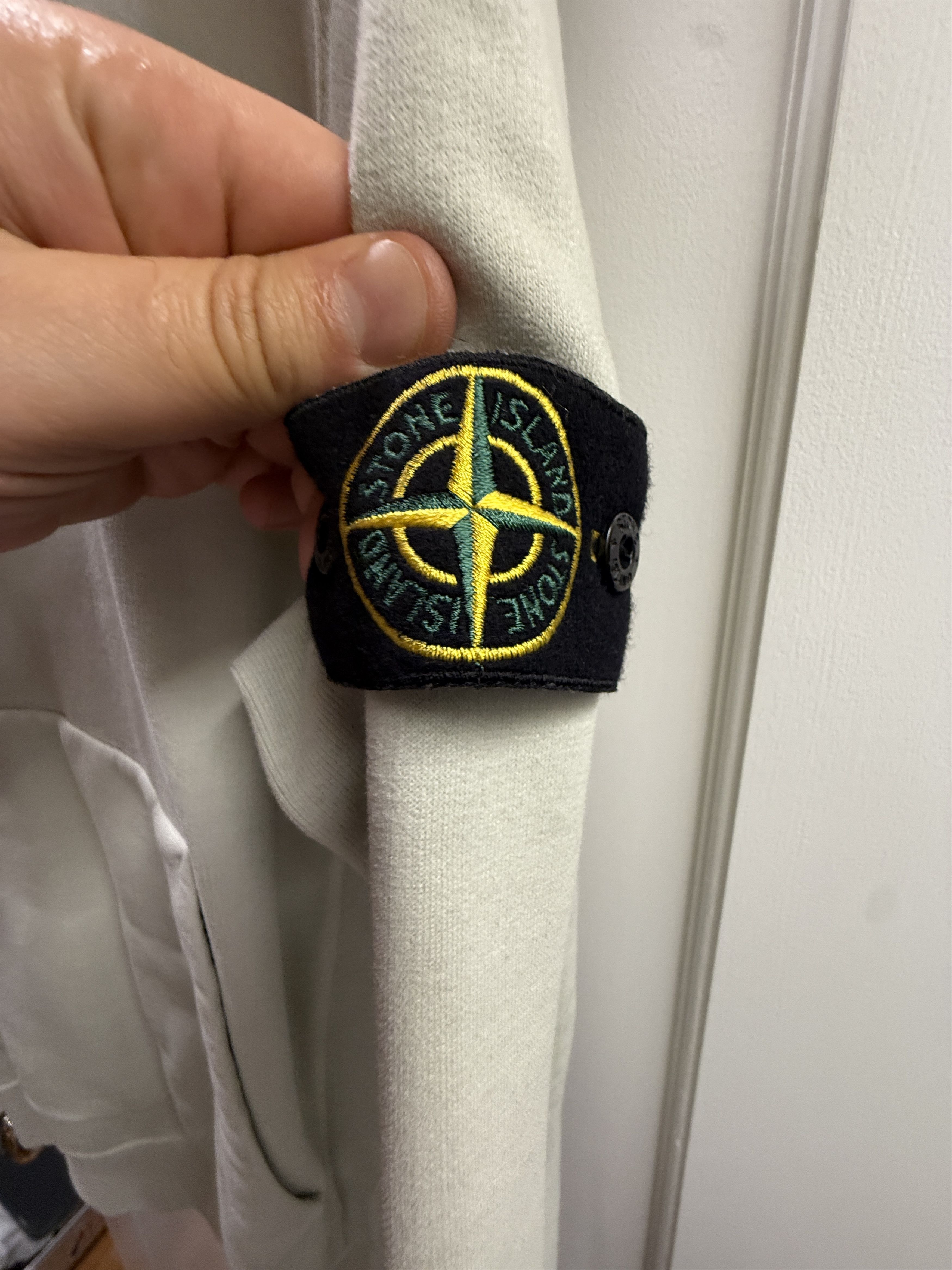 Stone Island Stone Island Hooded Sweatshirt Size XL Cream/Beige Size US XL / EU 56 / 4 - 3 Thumbnail